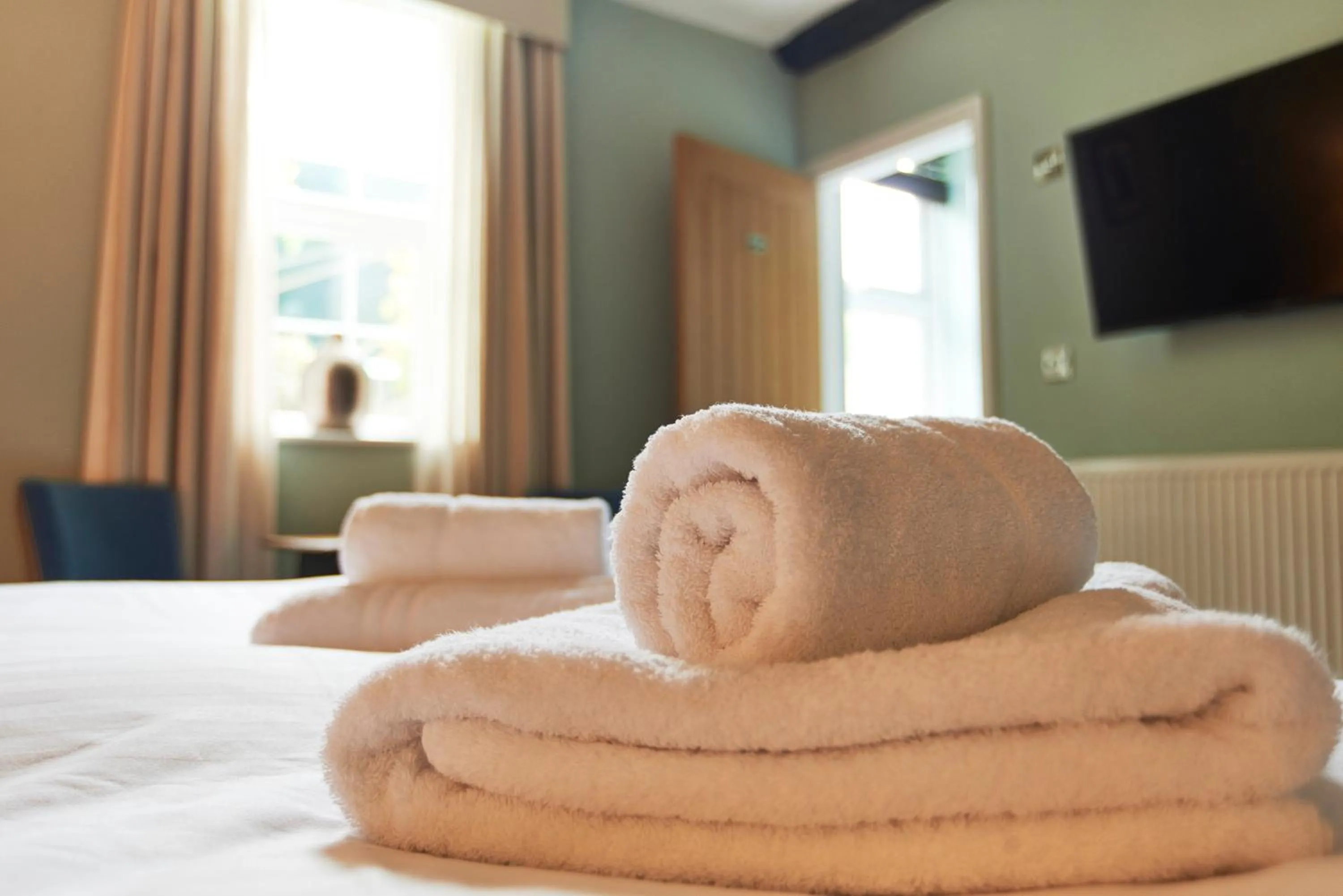 Bed in The Angel Inn Hotel