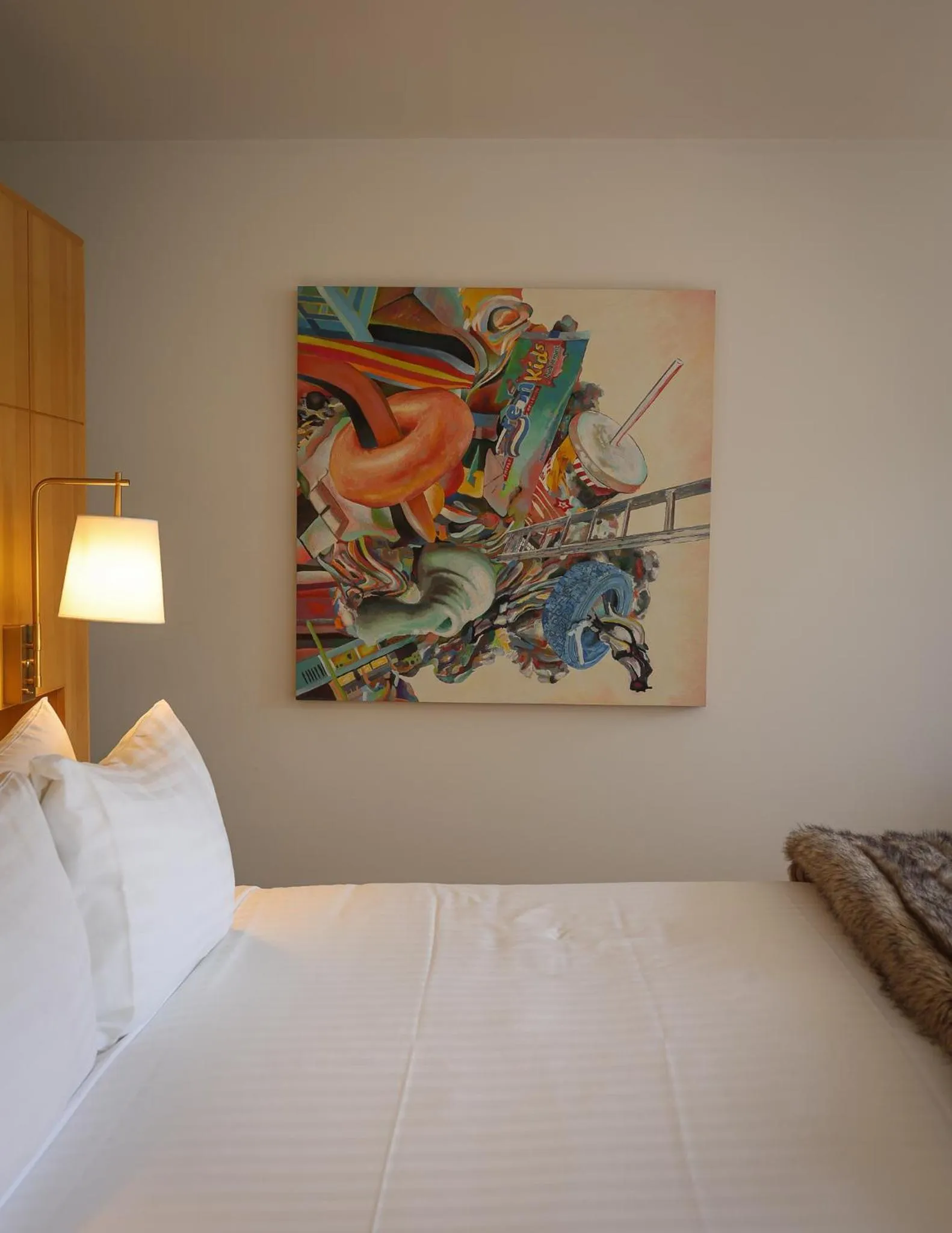 Decorative detail, Bed in Islington Hotel