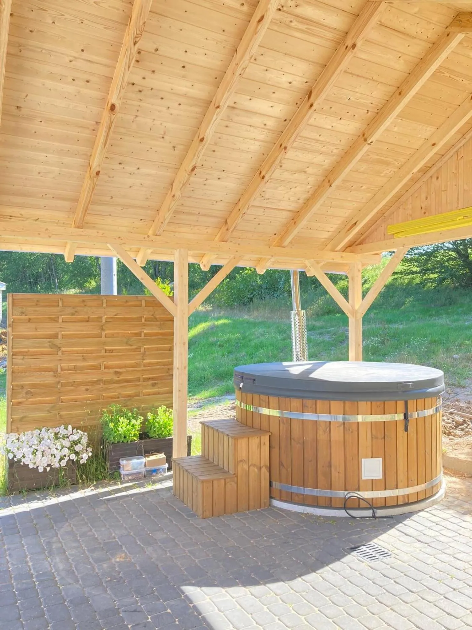 Hot Tub in Resort Holiday Natural - Gościniec Zacisze