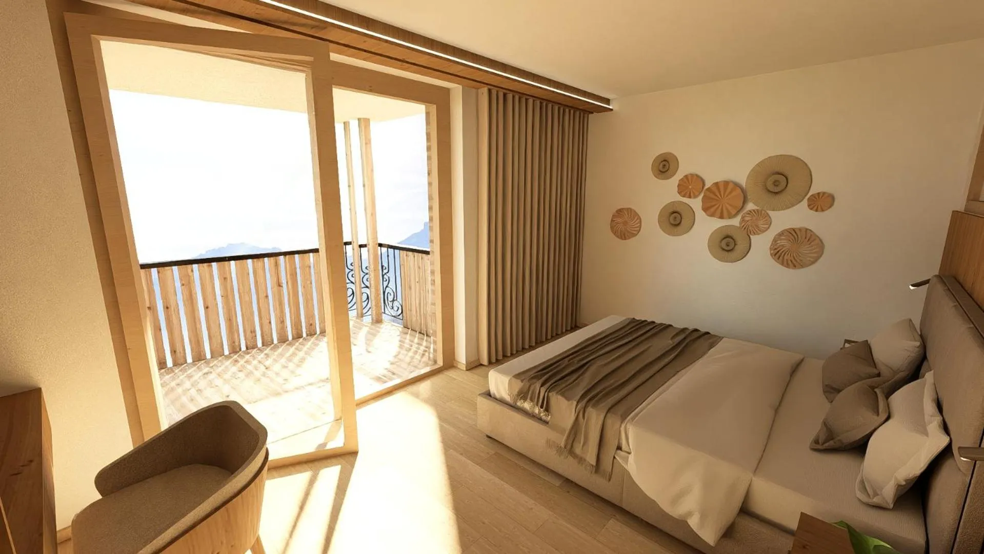 Bedroom, Bed in Hotel Bismarck