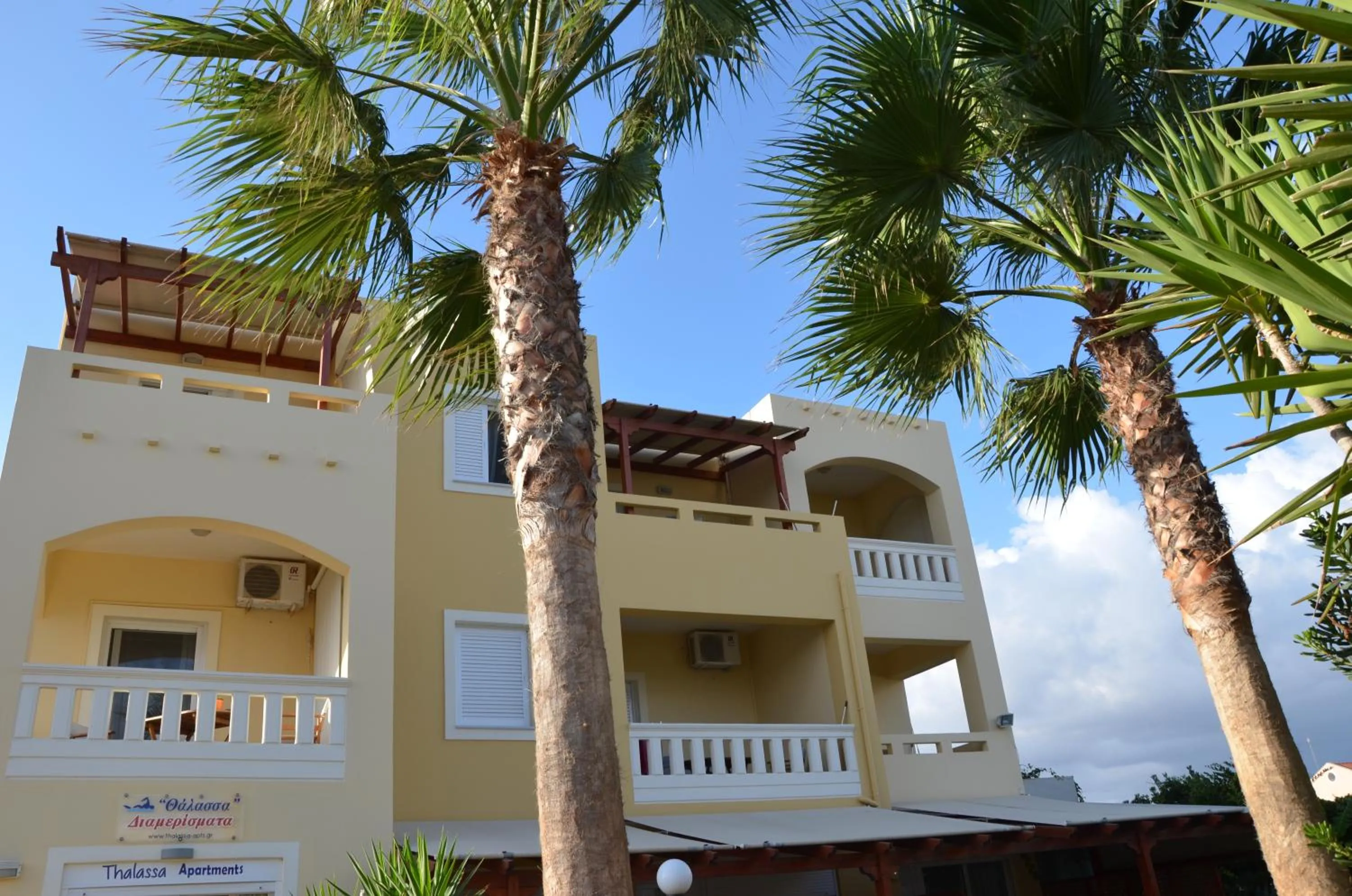 Facade/entrance in Thalassa Apartments