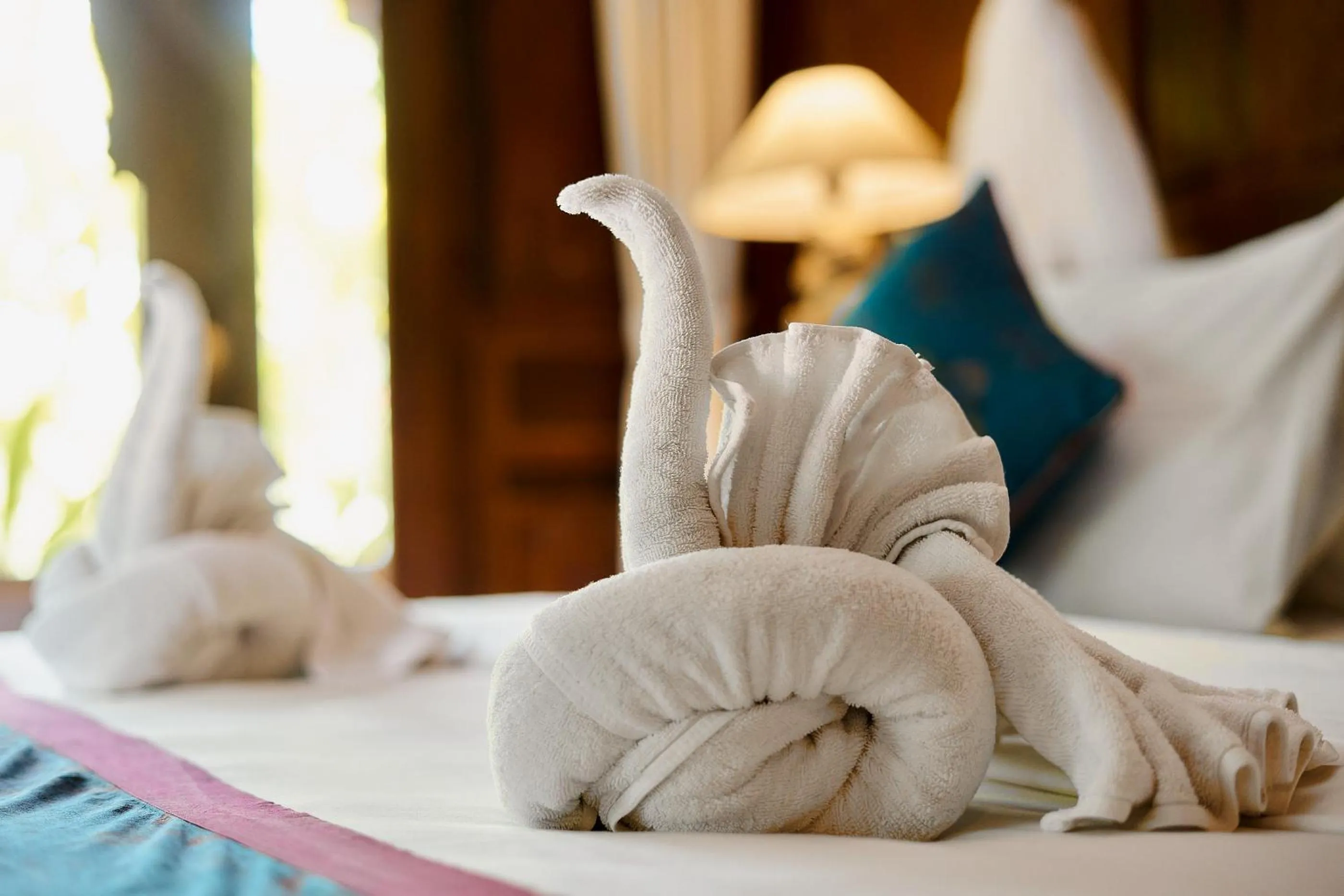 towels, Bed in Kawan Antique Ubud Villa