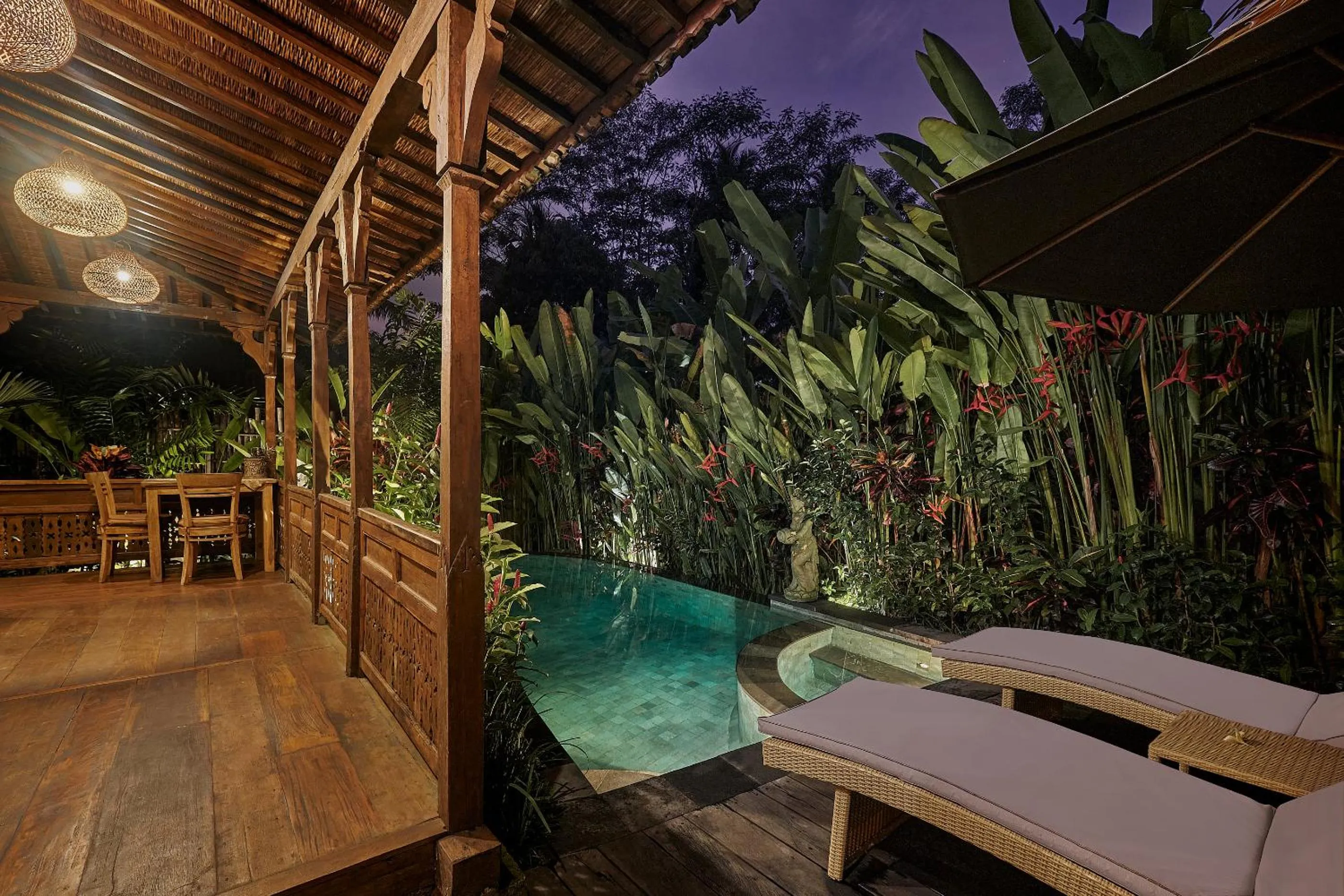 Patio in Kawan Antique Ubud Villa