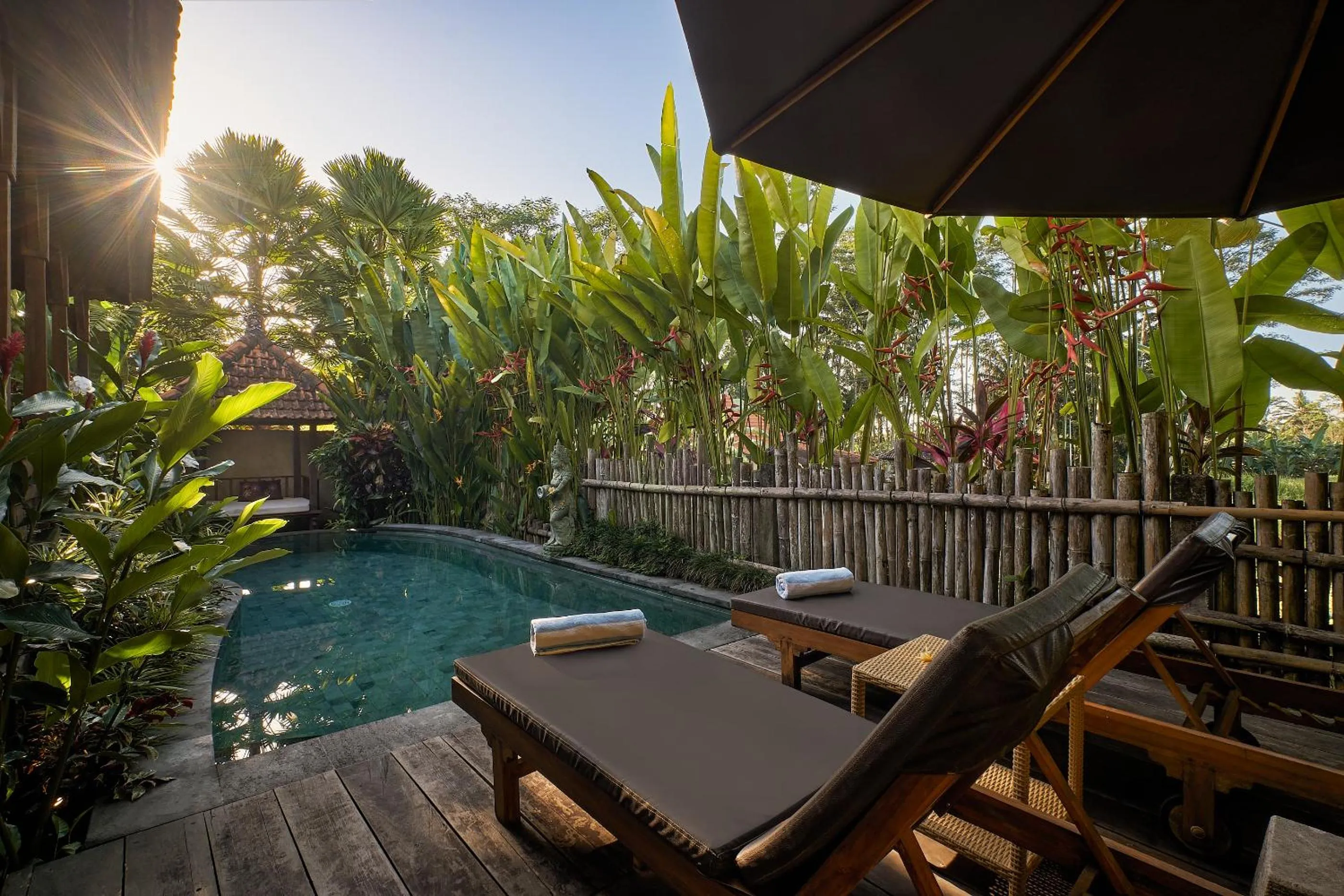 Patio in Kawan Antique Ubud Villa