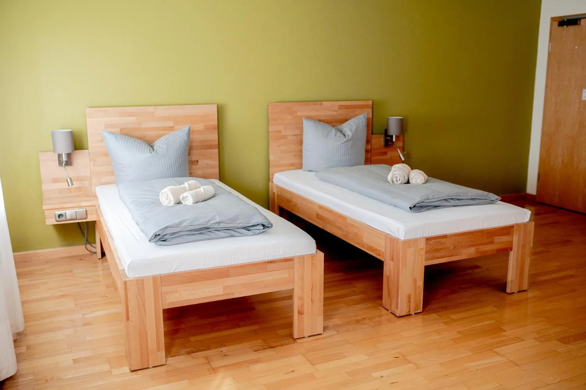 Photo of the whole room, Bed in Hotel Donau-Ries