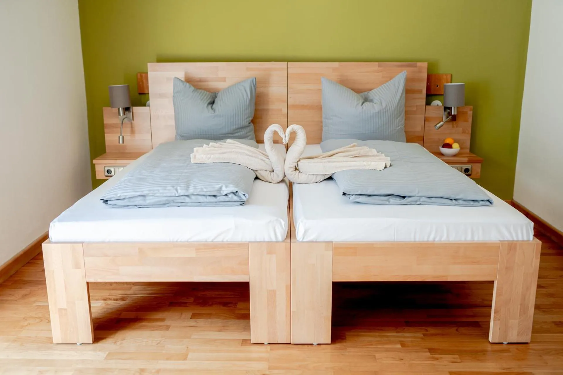 Photo of the whole room, Bed in Hotel Donau-Ries