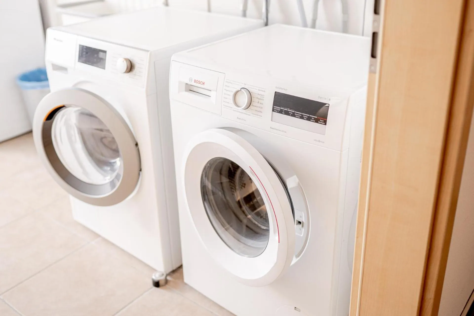 washing machine in Hotel Donau-Ries