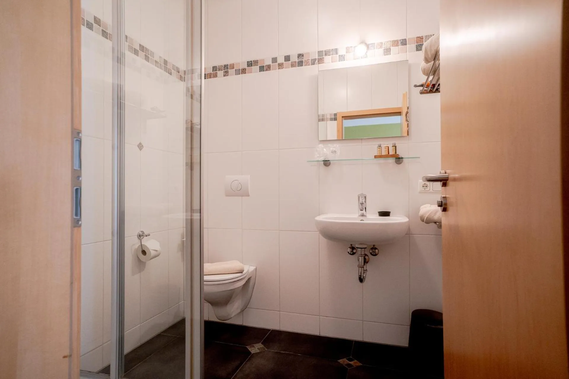 Shower in Hotel Donau-Ries