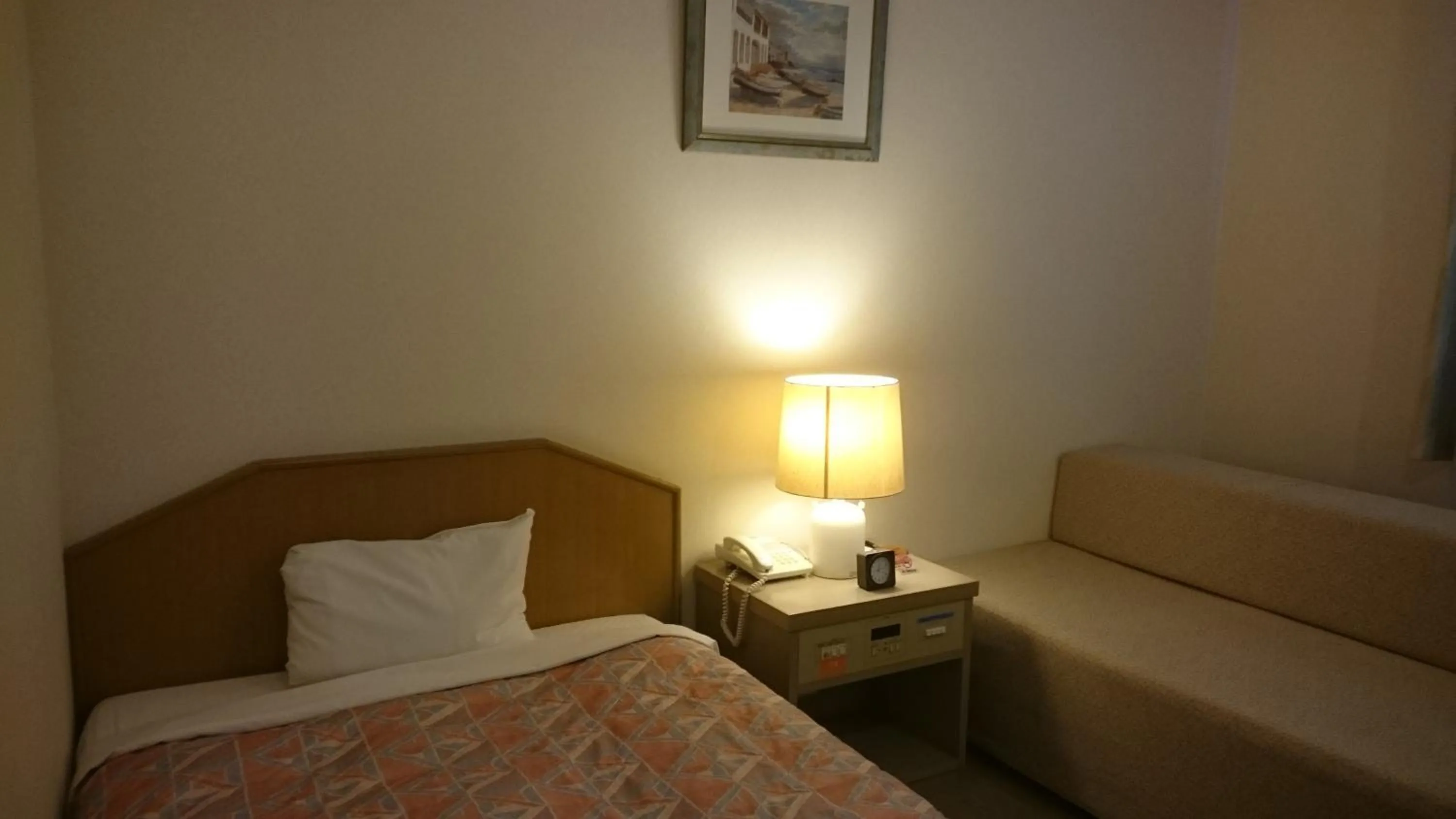 Bed in Hotel Lakeland Hikone