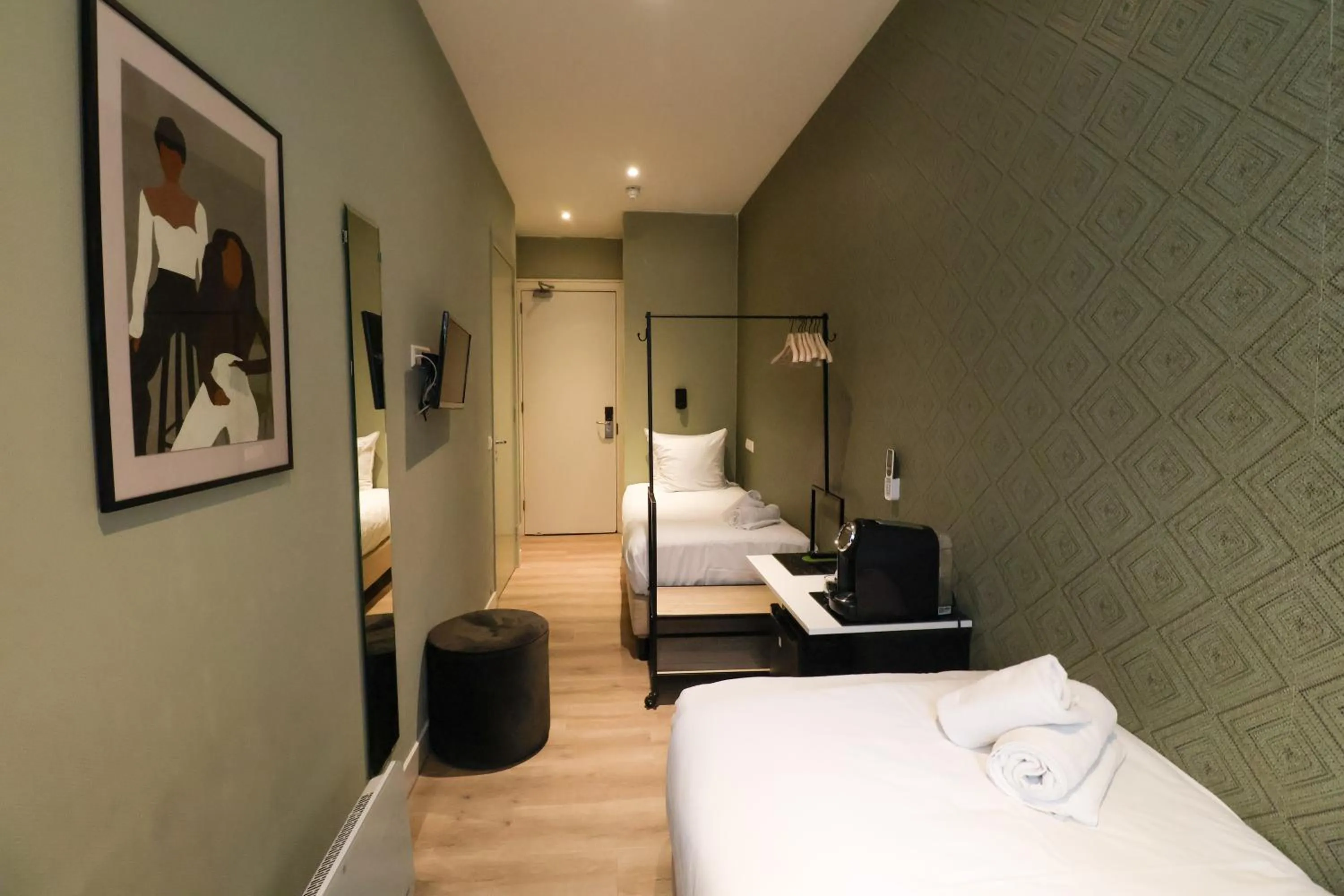 Bed in Hotel Atlantis Amsterdam