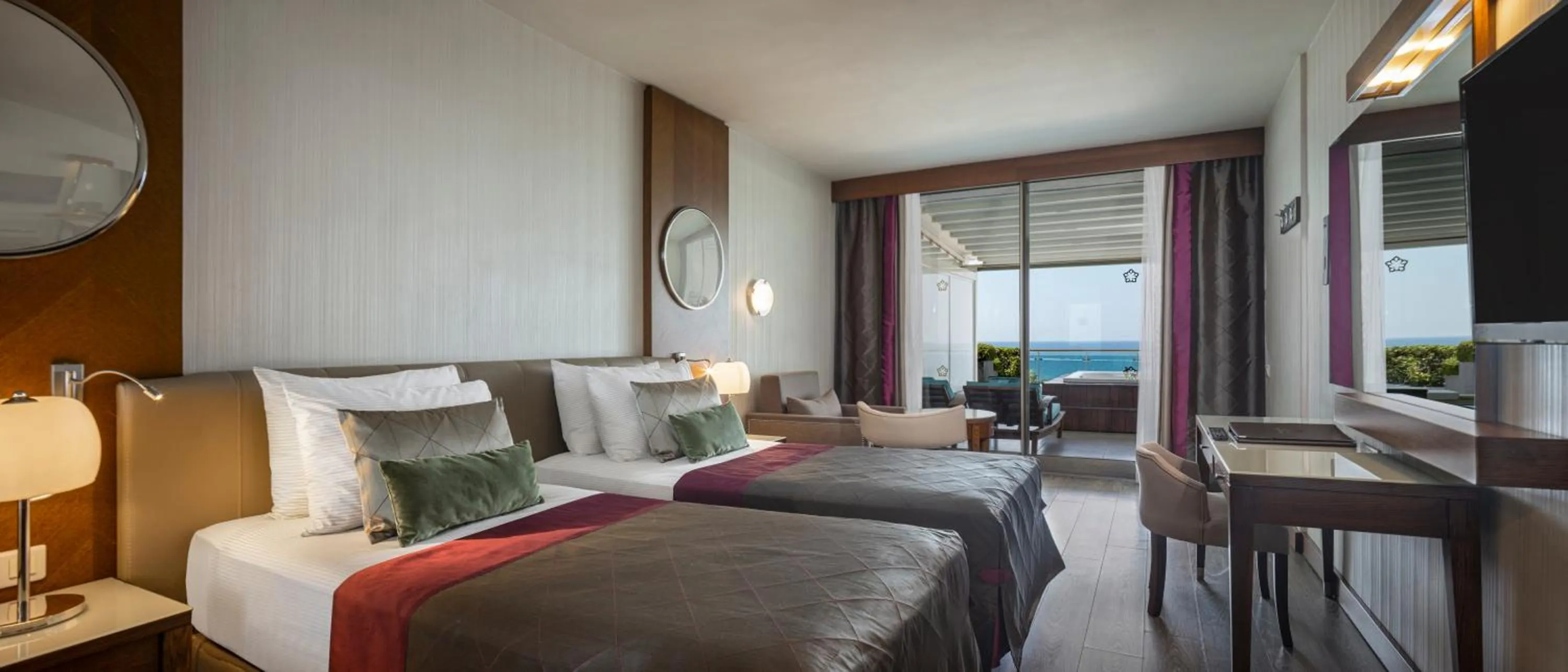 View (from property/room), Bed in Side Star Elegance Hotel - Ultra All Inclusive