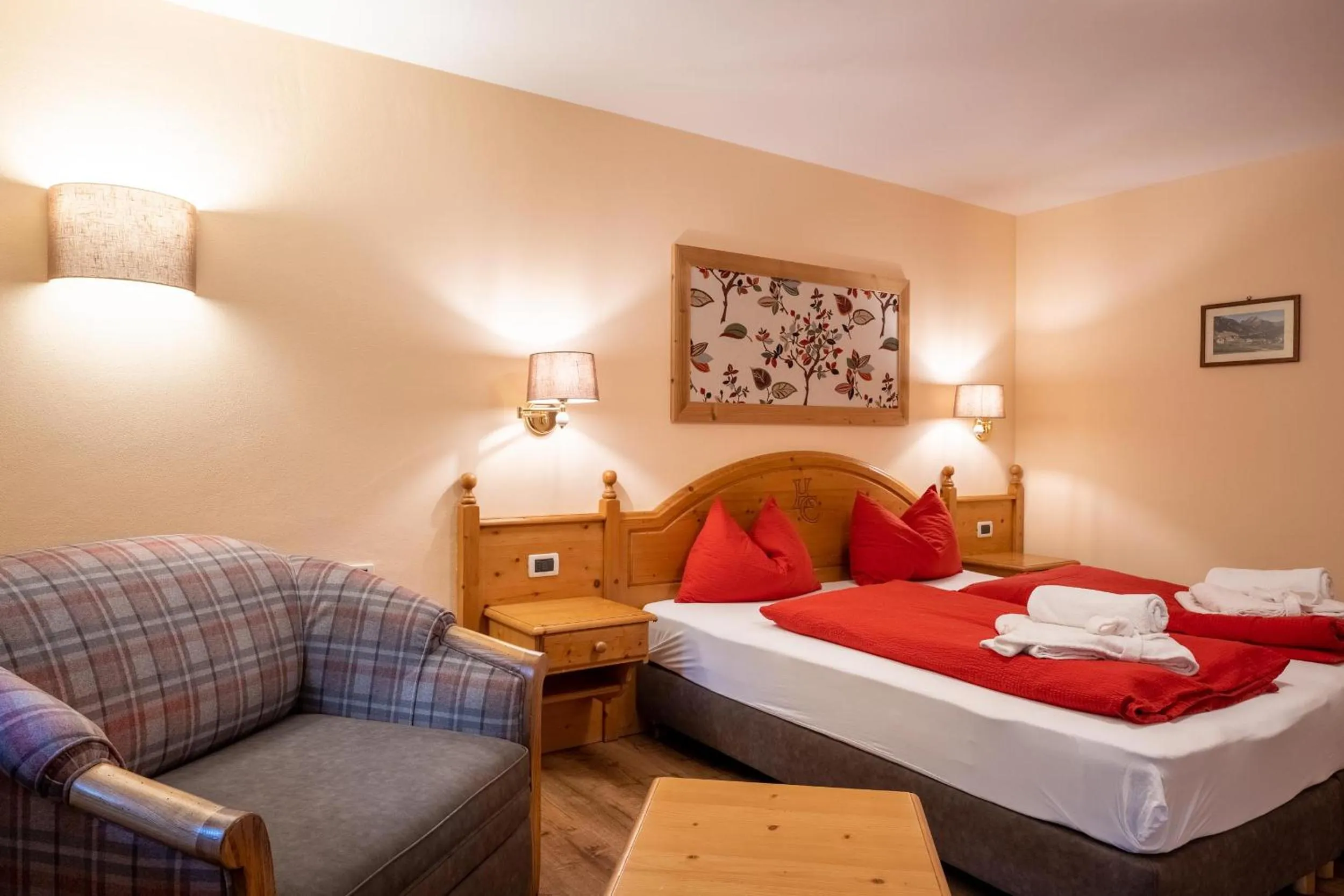 Bed in Albergo Conturina