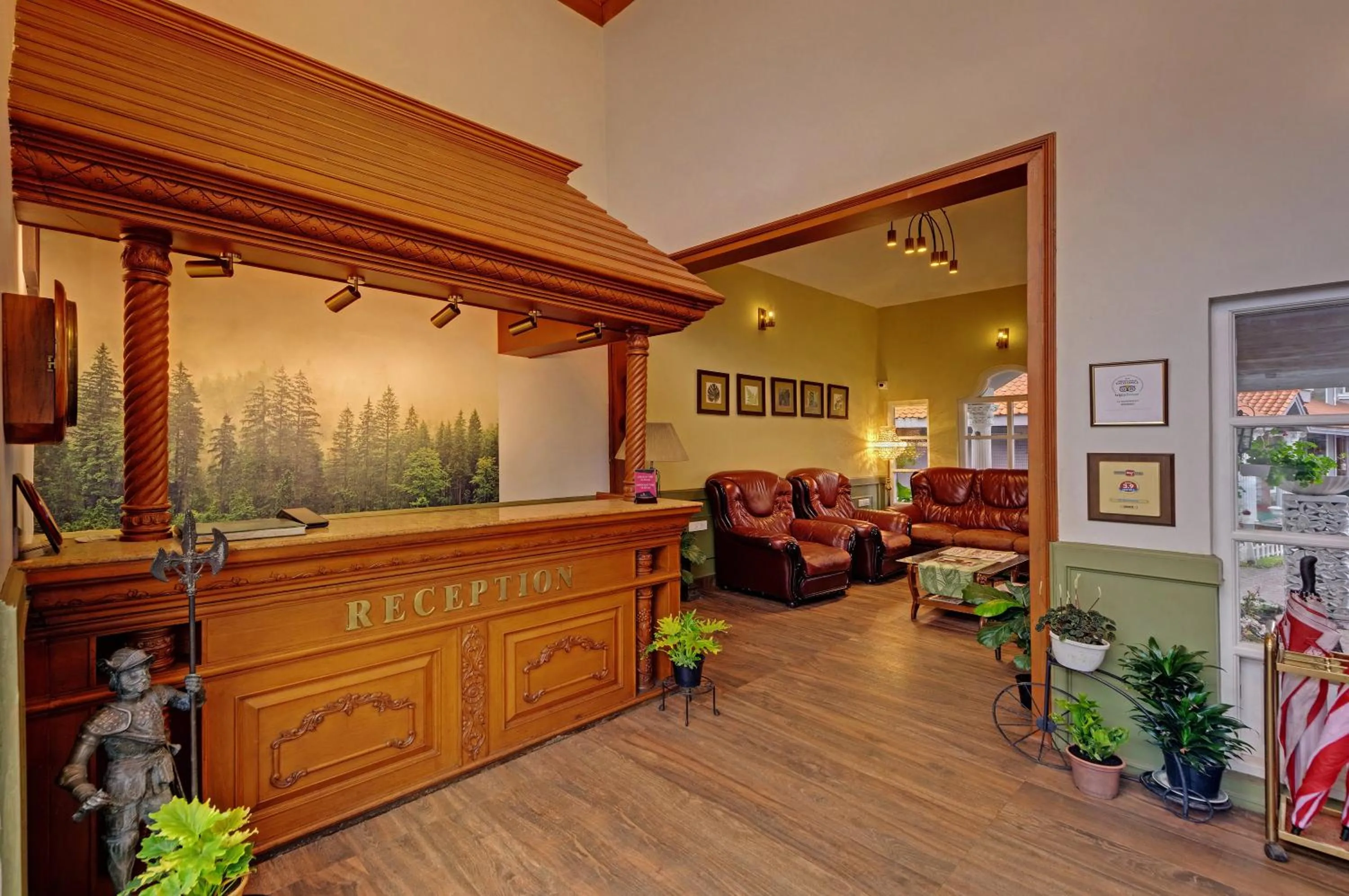 Lobby or reception in JC Residency