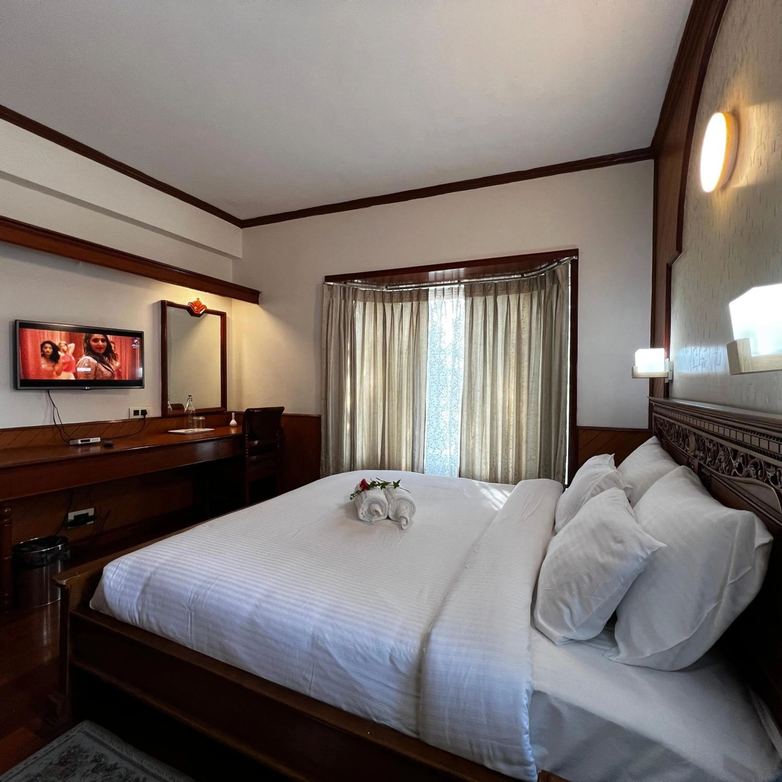 Photo of the whole room, Bed in JC Residency