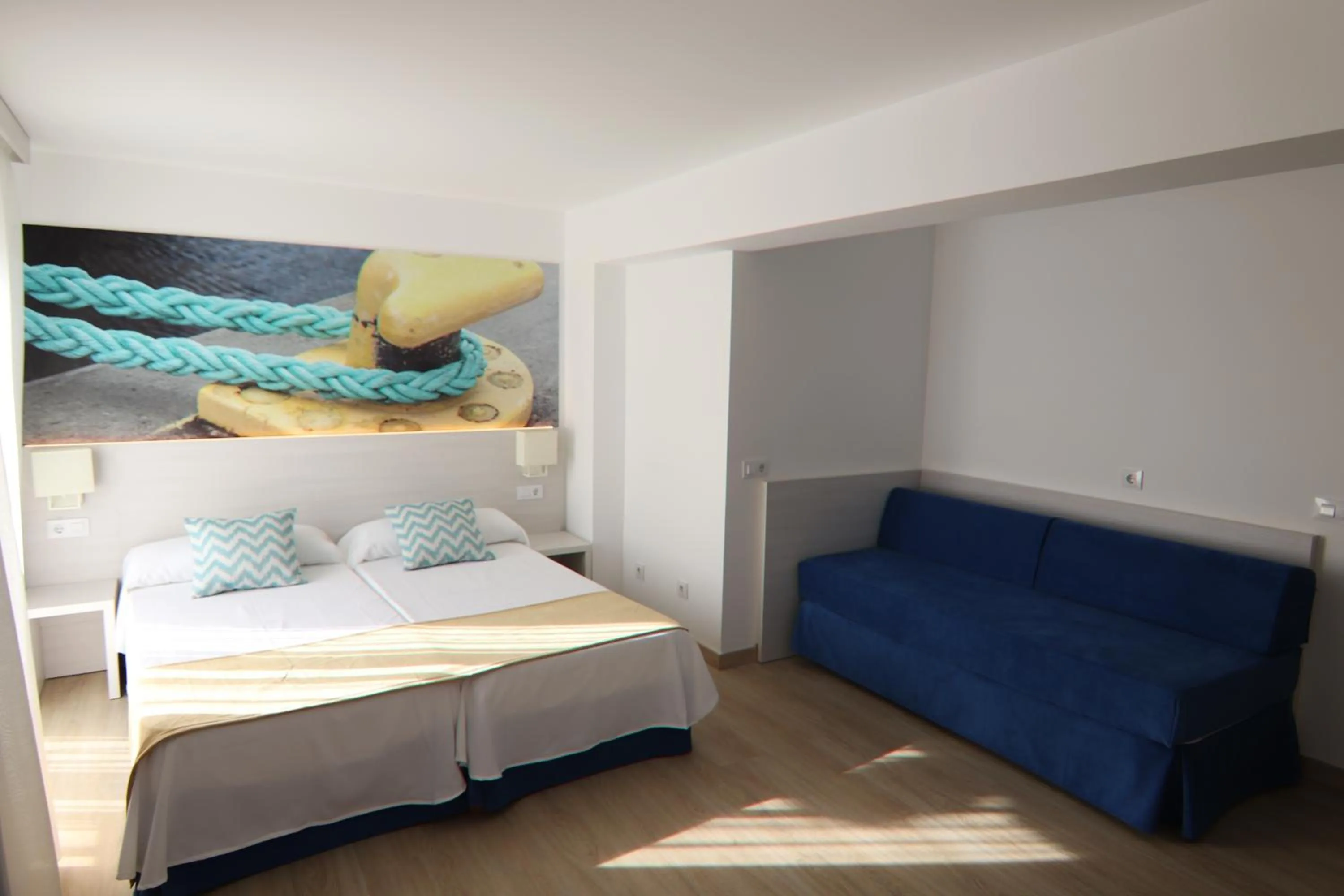 Bed in Hostal Cala Ratjada