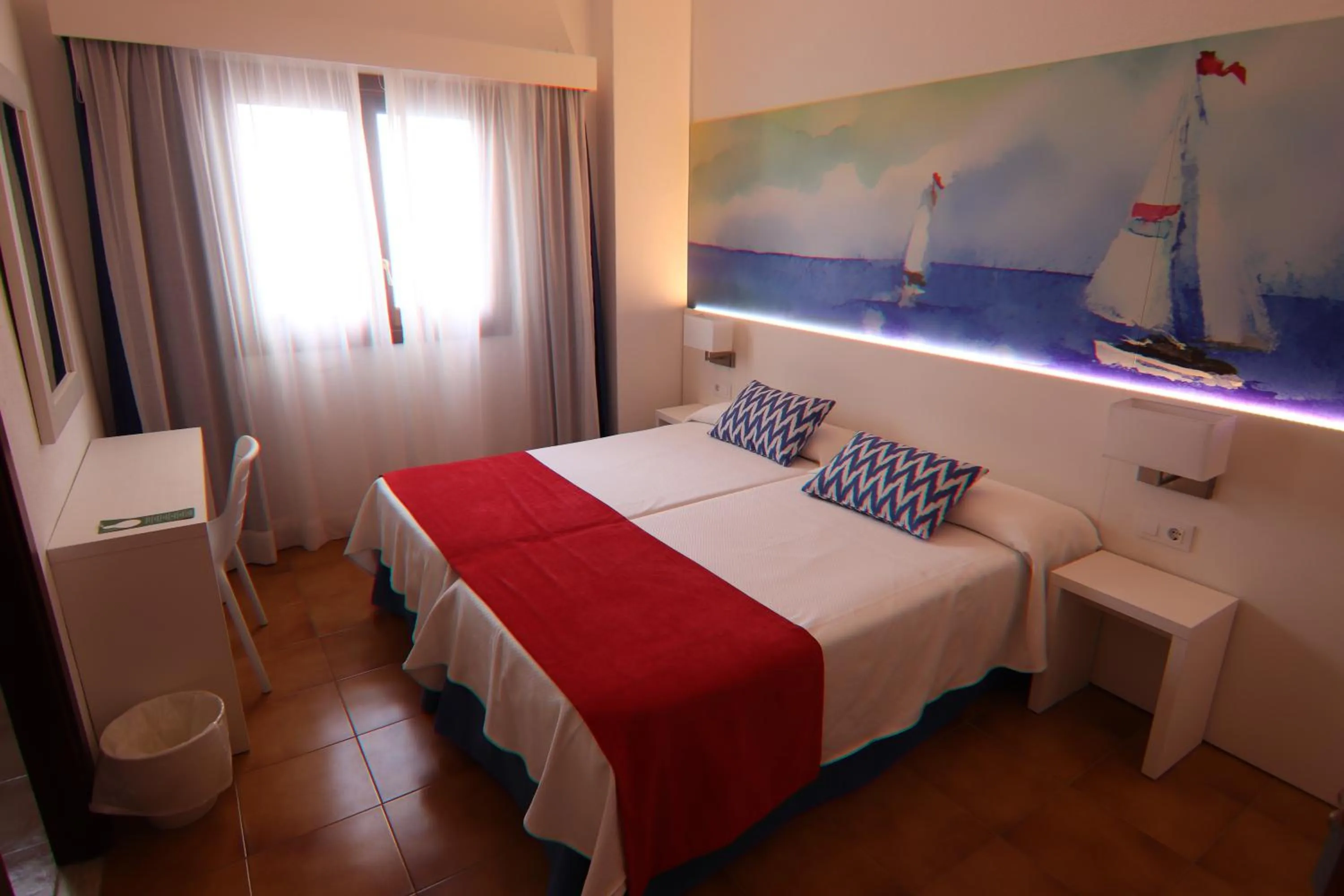 Bed in Hostal Cala Ratjada