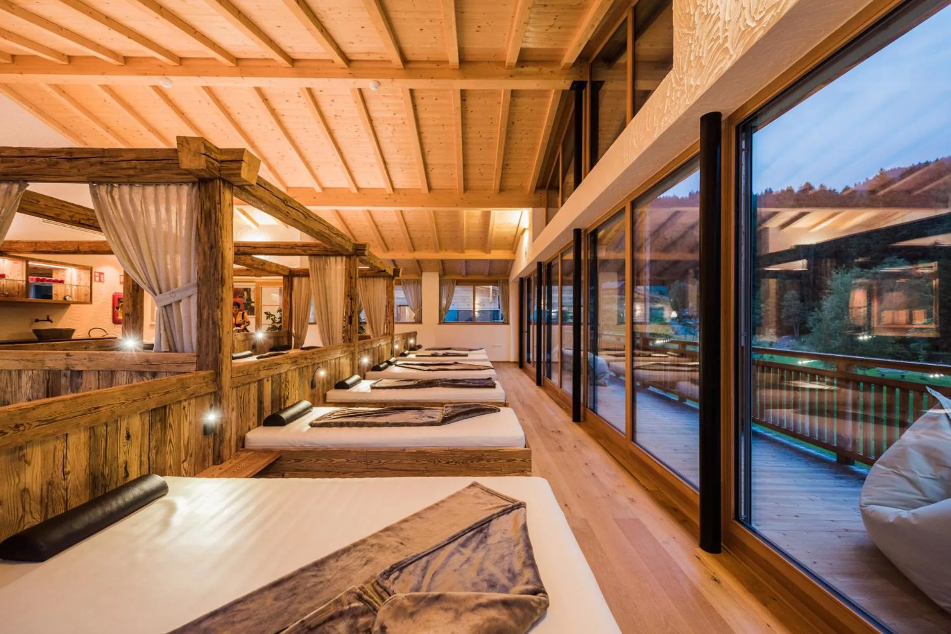 Sauna in Alpine Nature Hotel Stoll