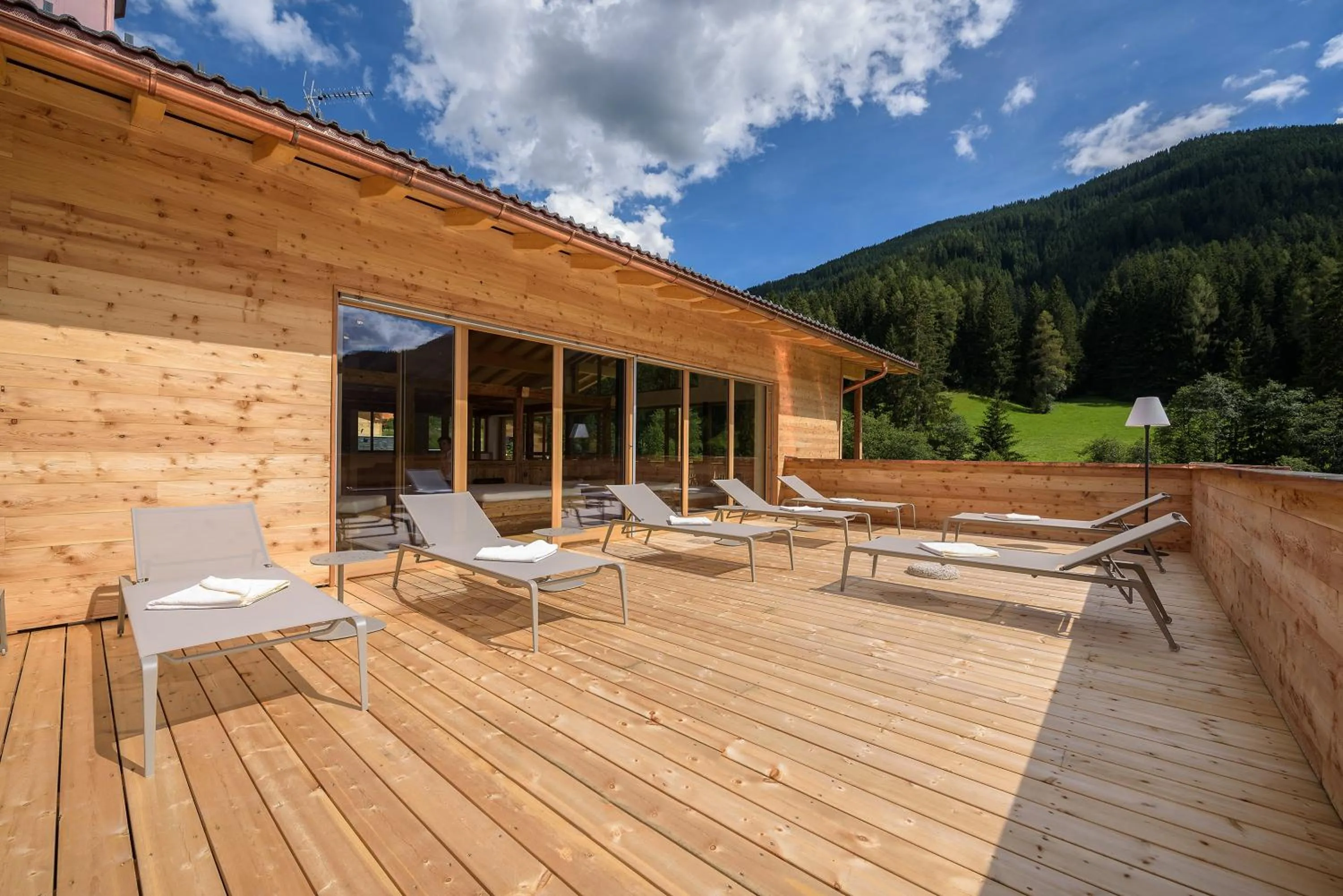 Sauna in Alpine Nature Hotel Stoll