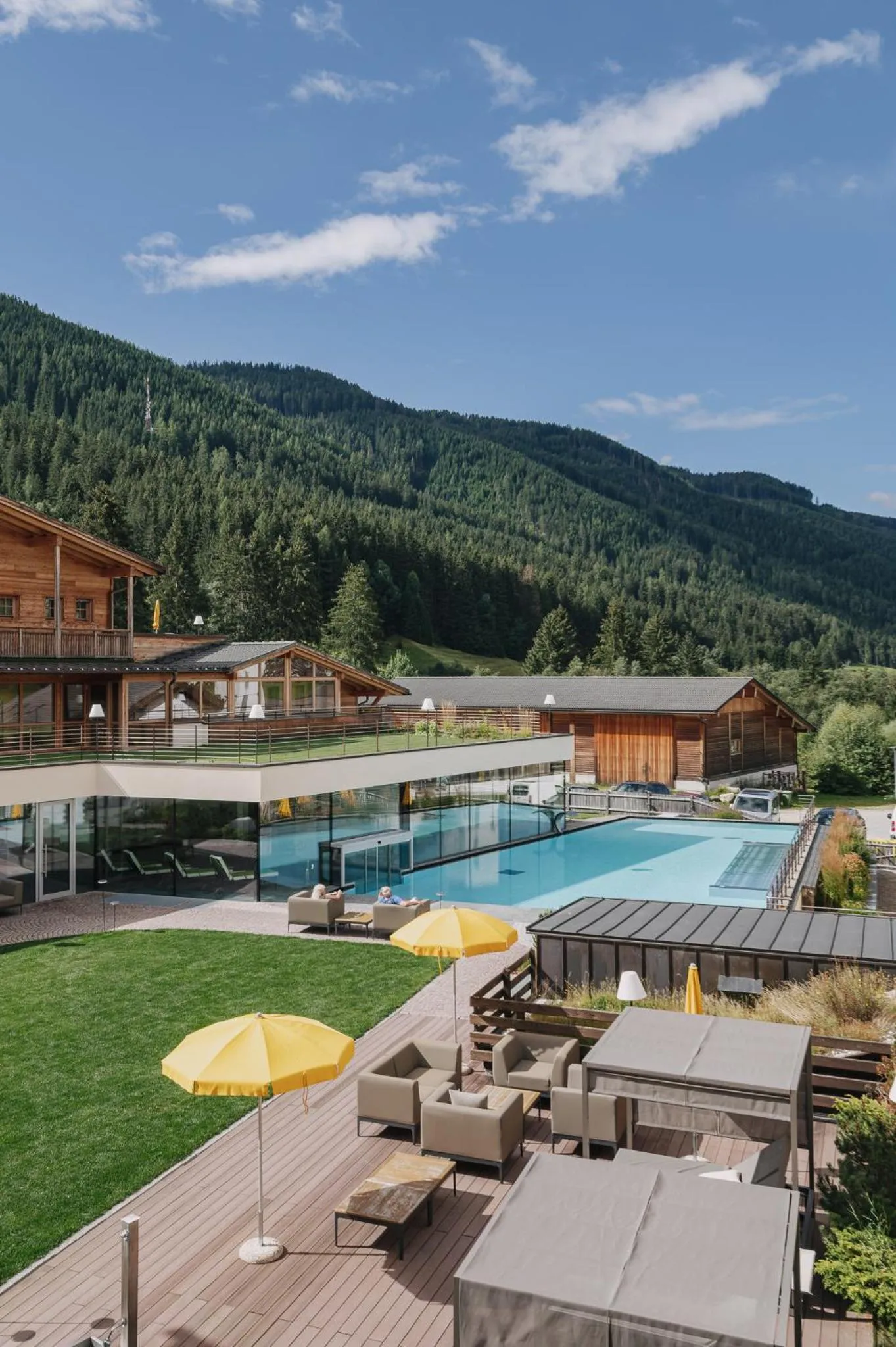 Garden in Alpine Nature Hotel Stoll