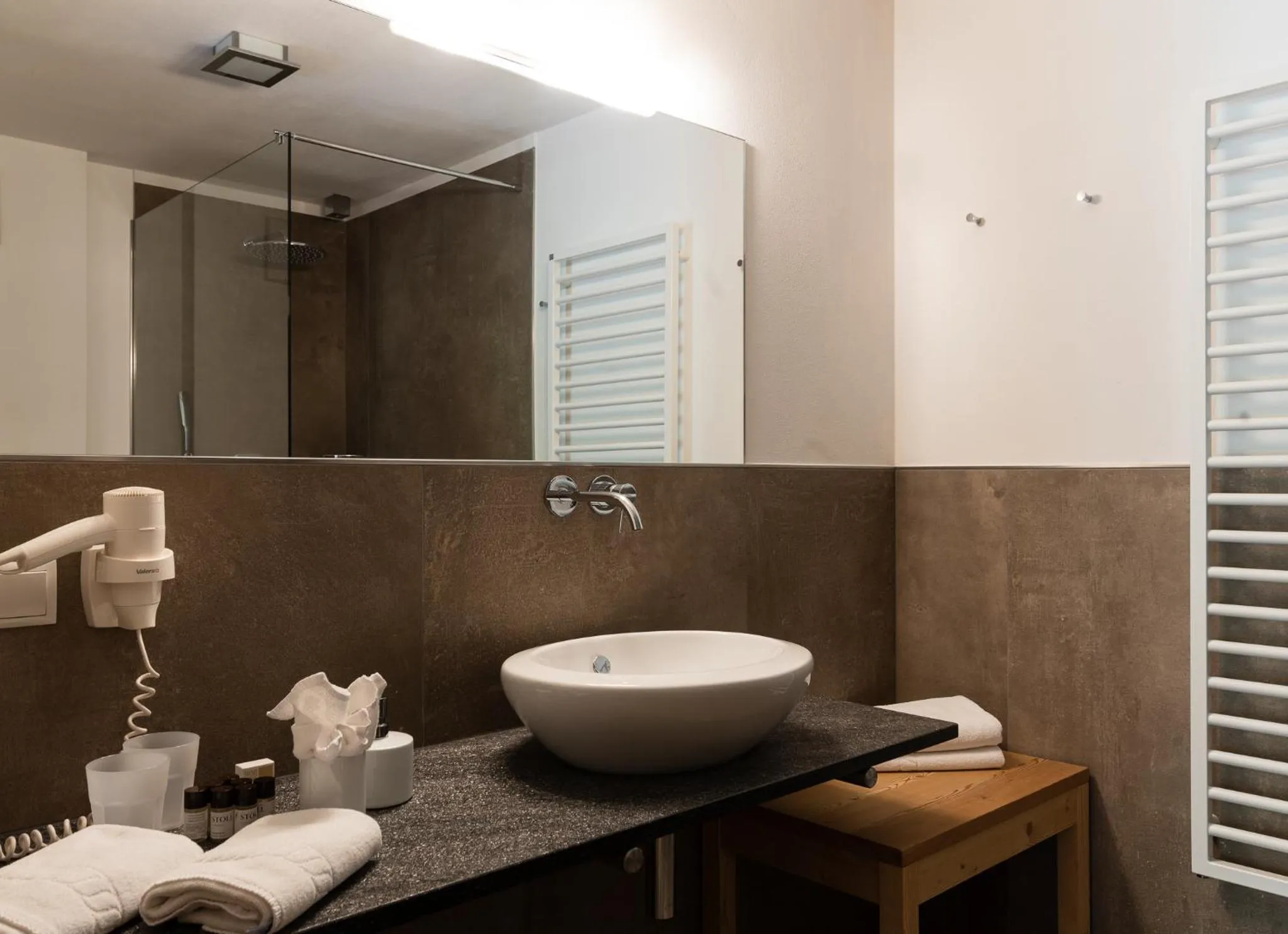 Bathroom in Alpine Nature Hotel Stoll