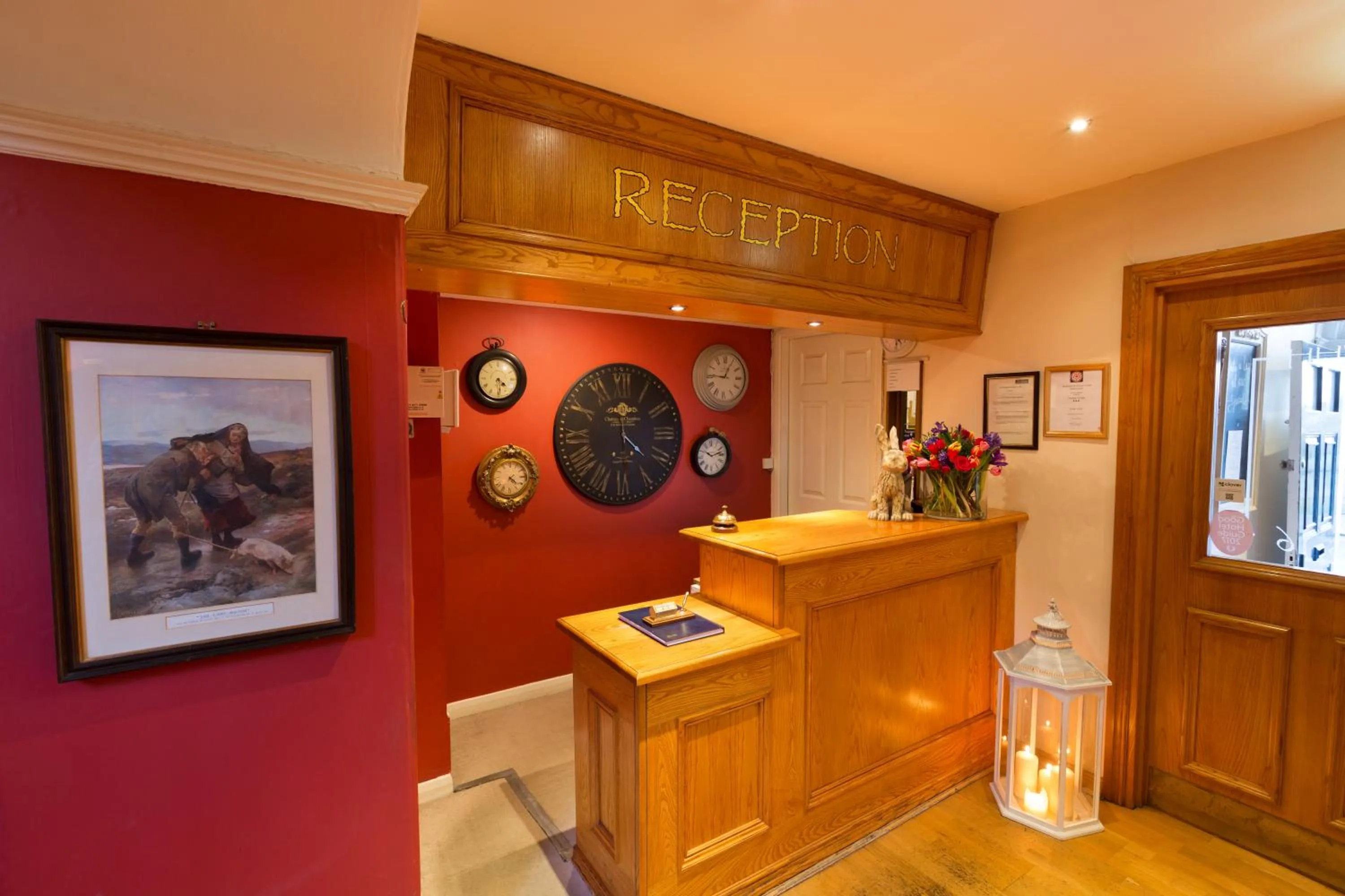 Lobby or reception in Warkworth House Hotel