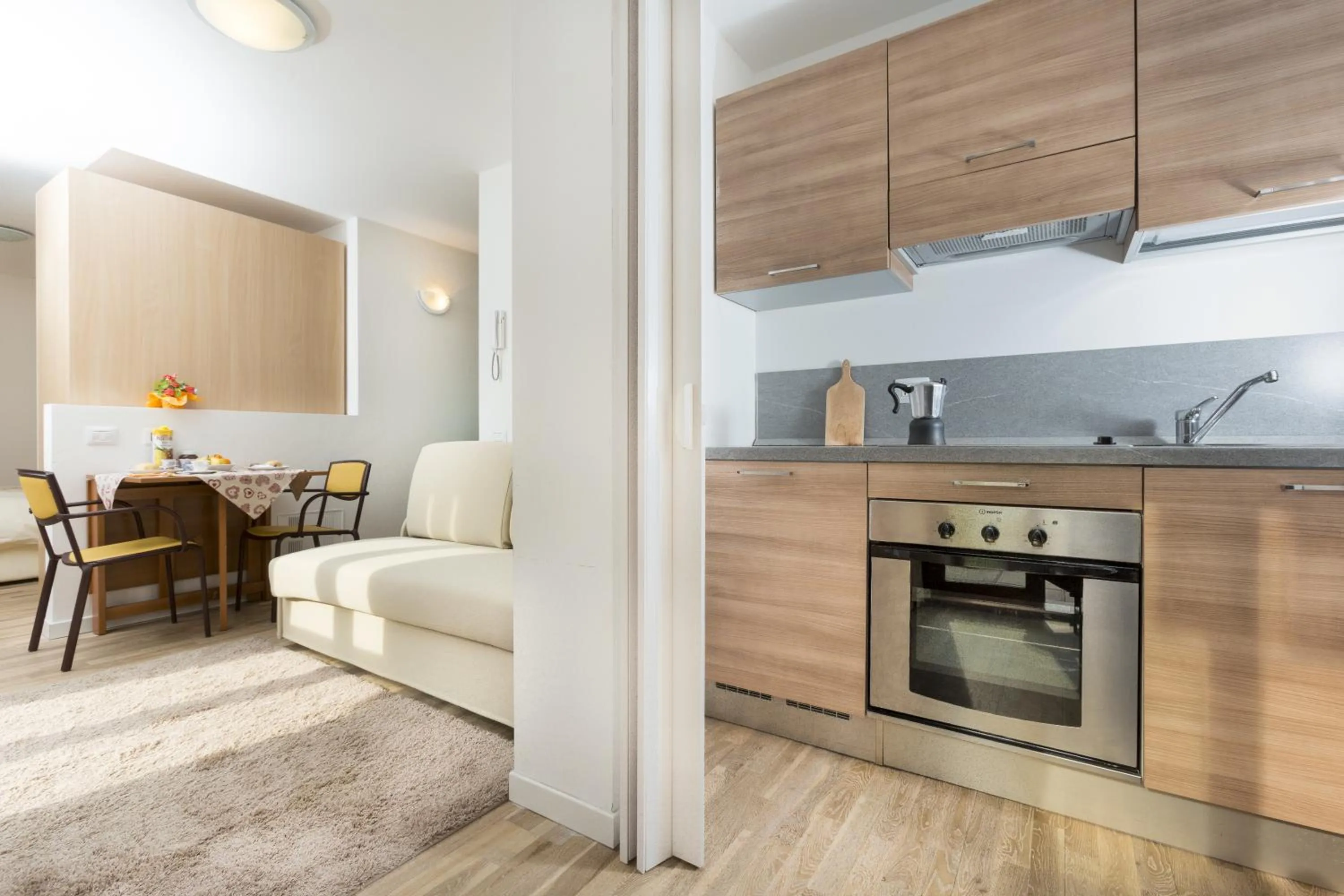 Kitchen or kitchenette in Residence Rta La Rosa delle Dolomiti