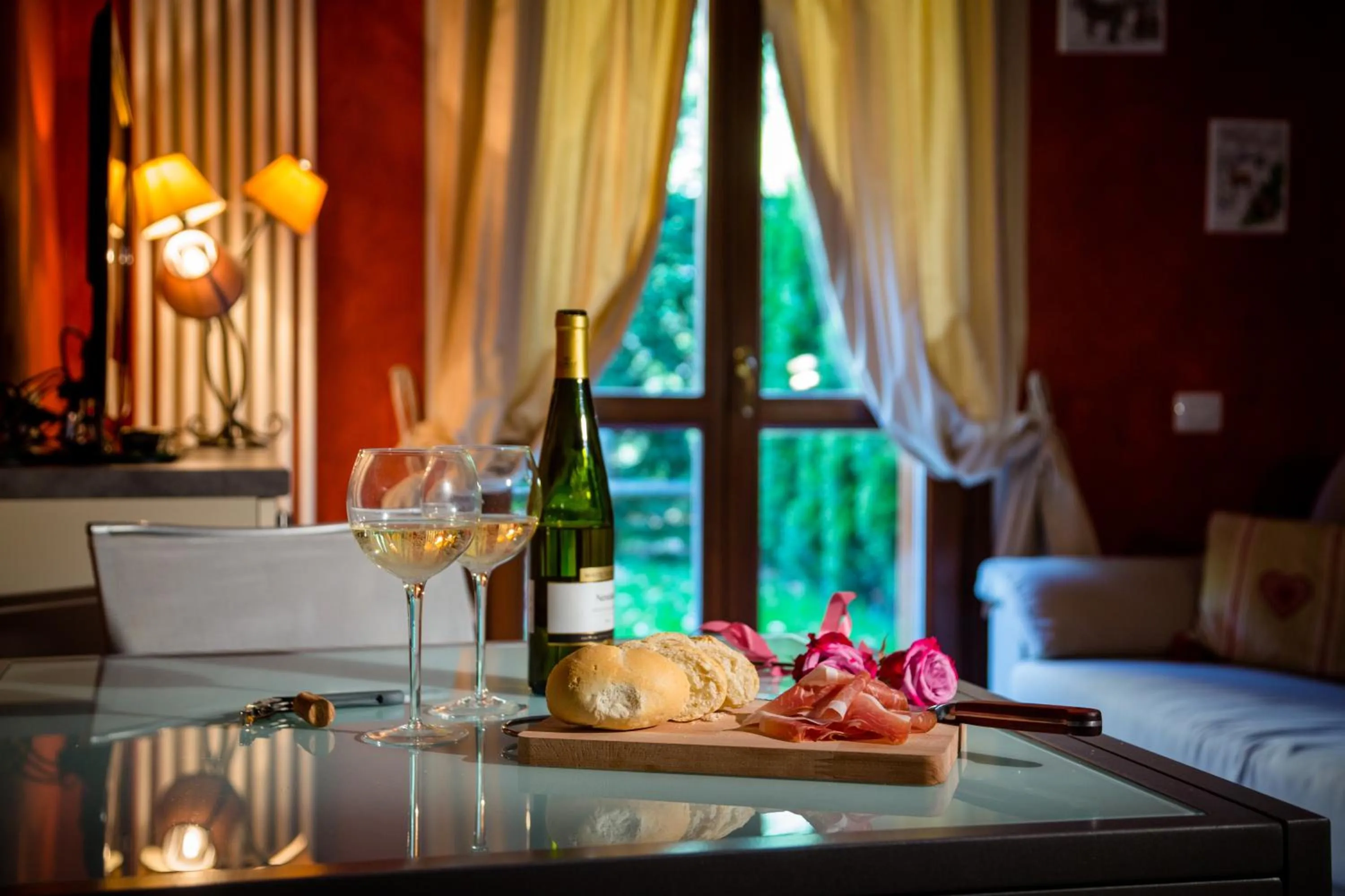 Decorative detail in Residence Rta La Rosa delle Dolomiti