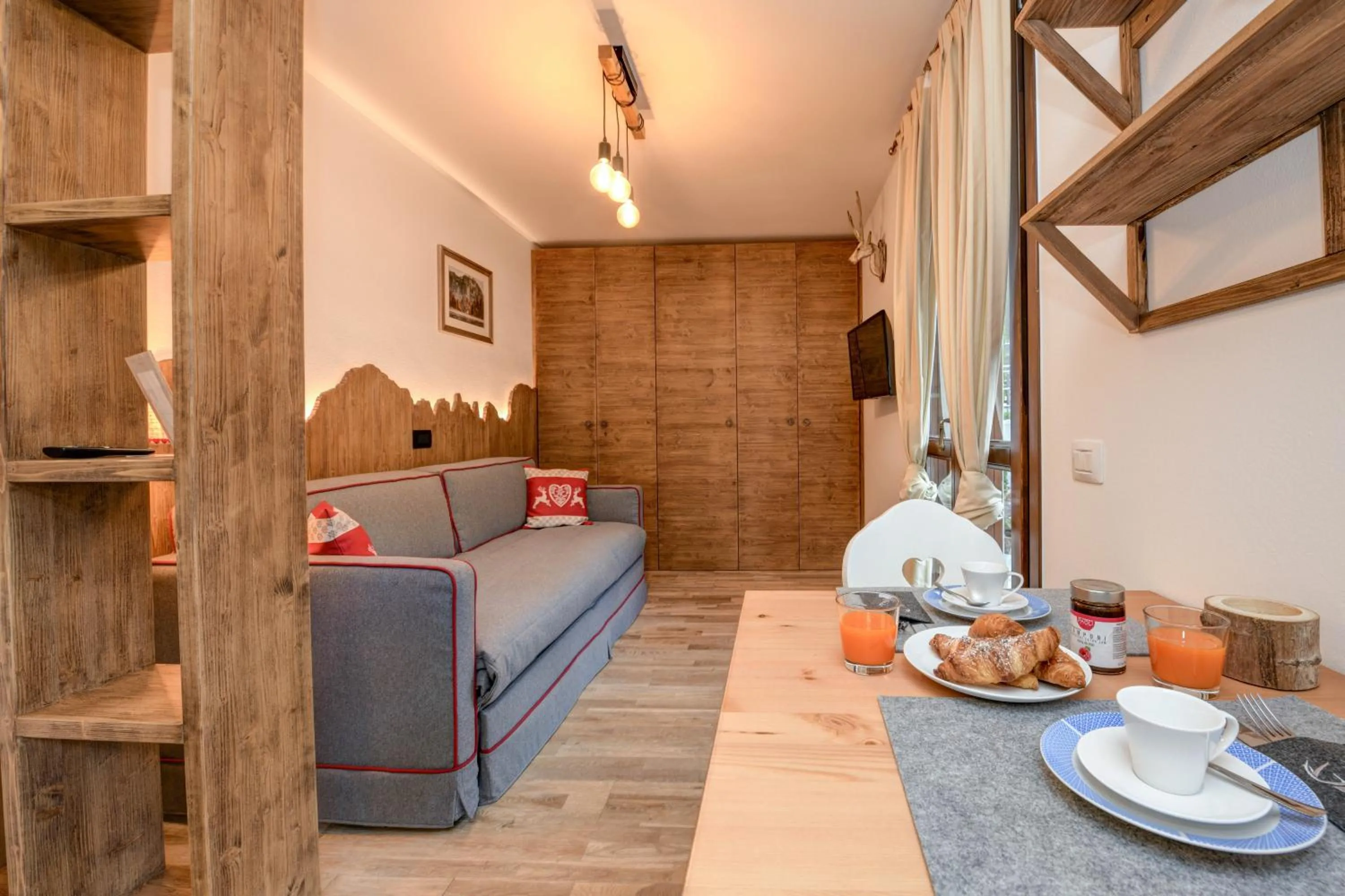 Living room, Bed in Residence Rta La Rosa delle Dolomiti