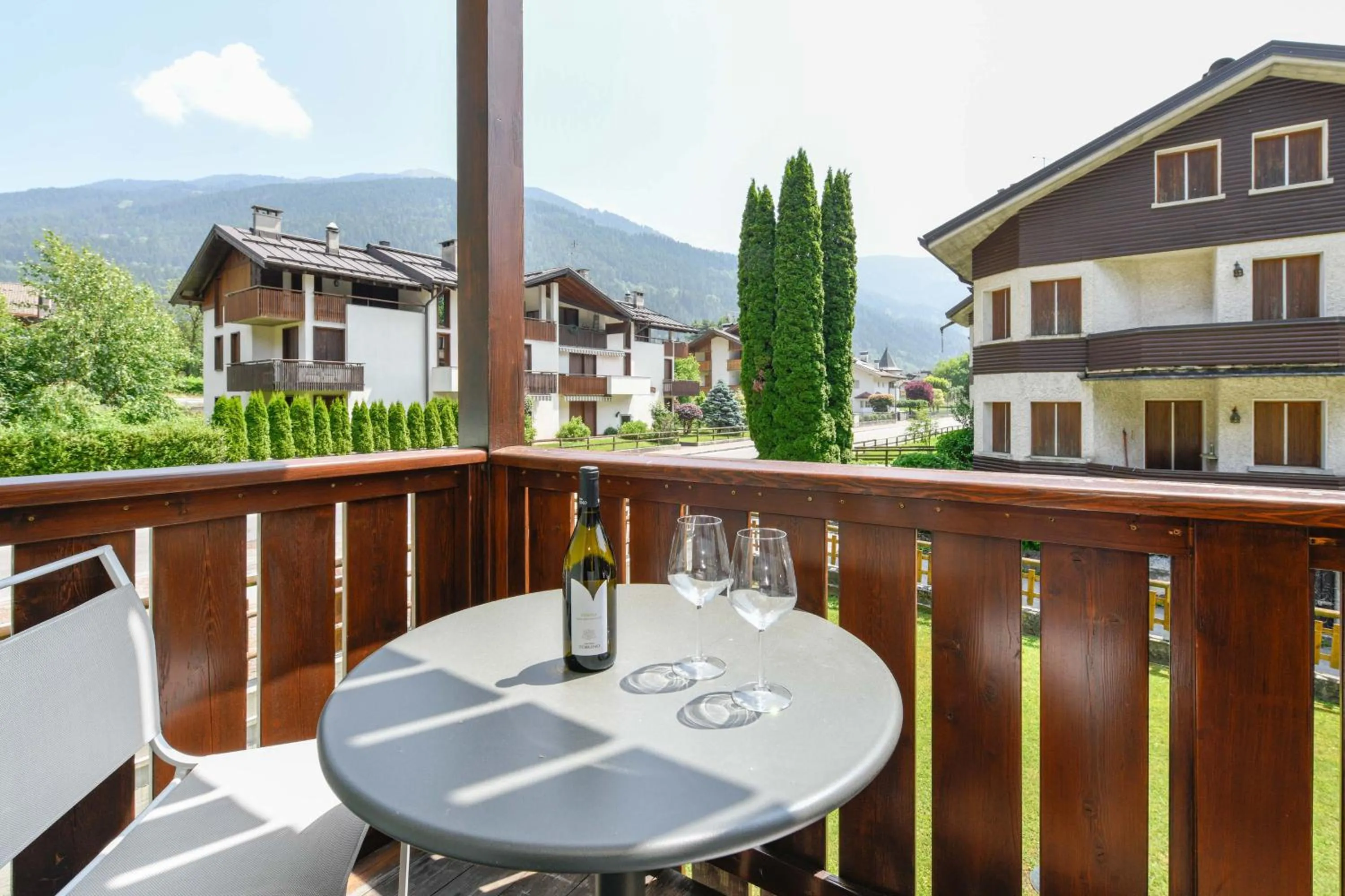 Balcony/Terrace in Residence Rta La Rosa delle Dolomiti