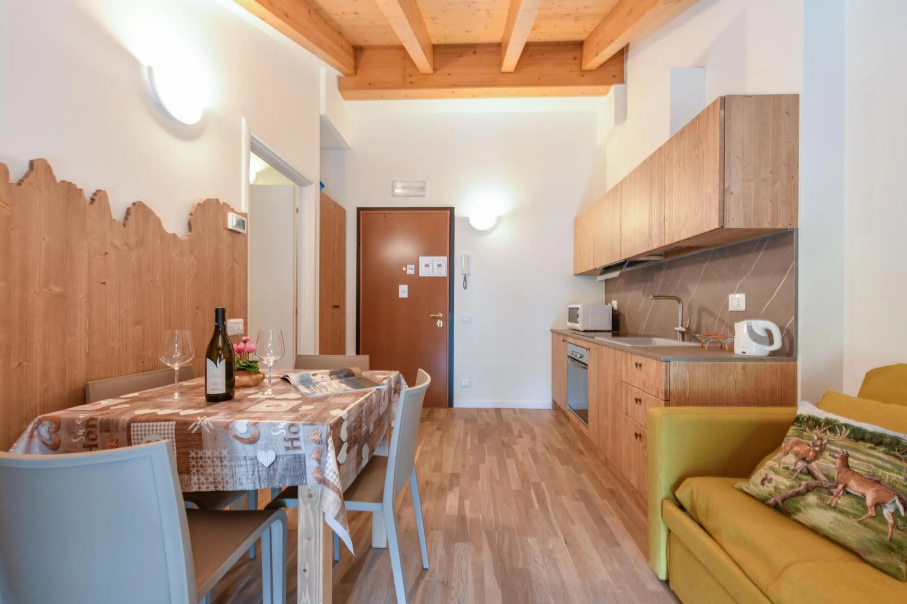 kitchen in Residence Rta La Rosa delle Dolomiti