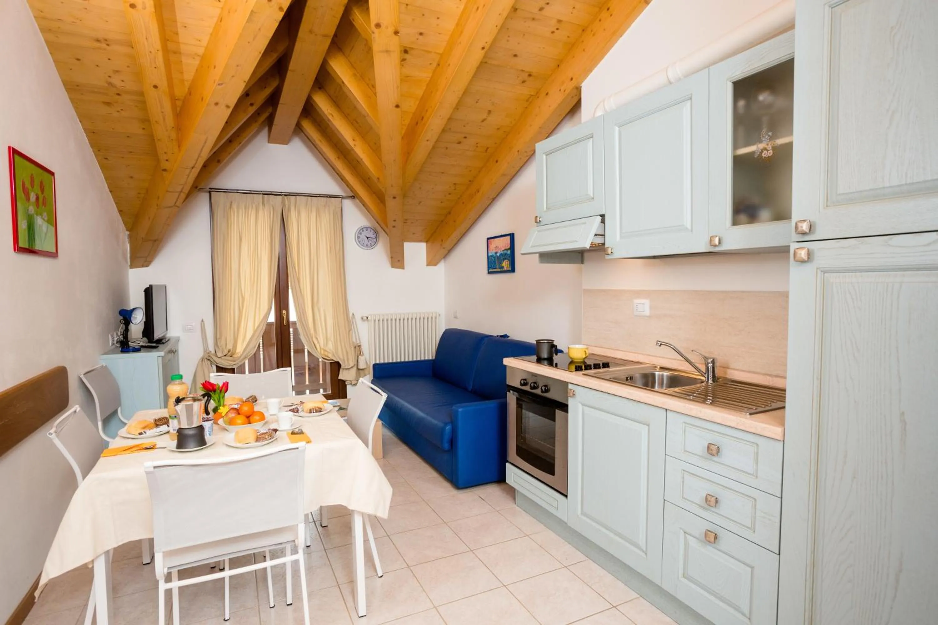 Dining area in Residence Rta La Rosa delle Dolomiti