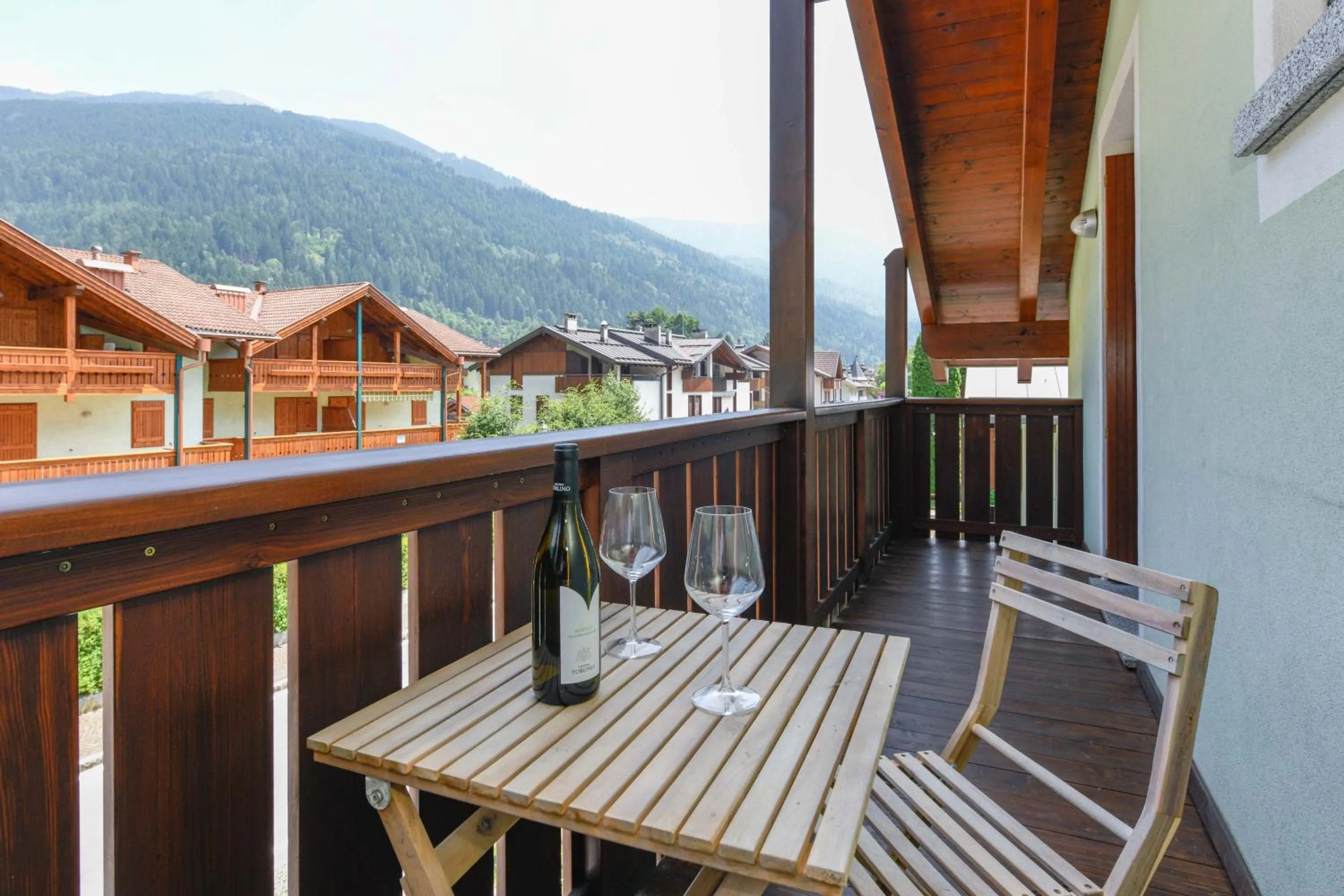 Balcony/Terrace in Residence Rta La Rosa delle Dolomiti