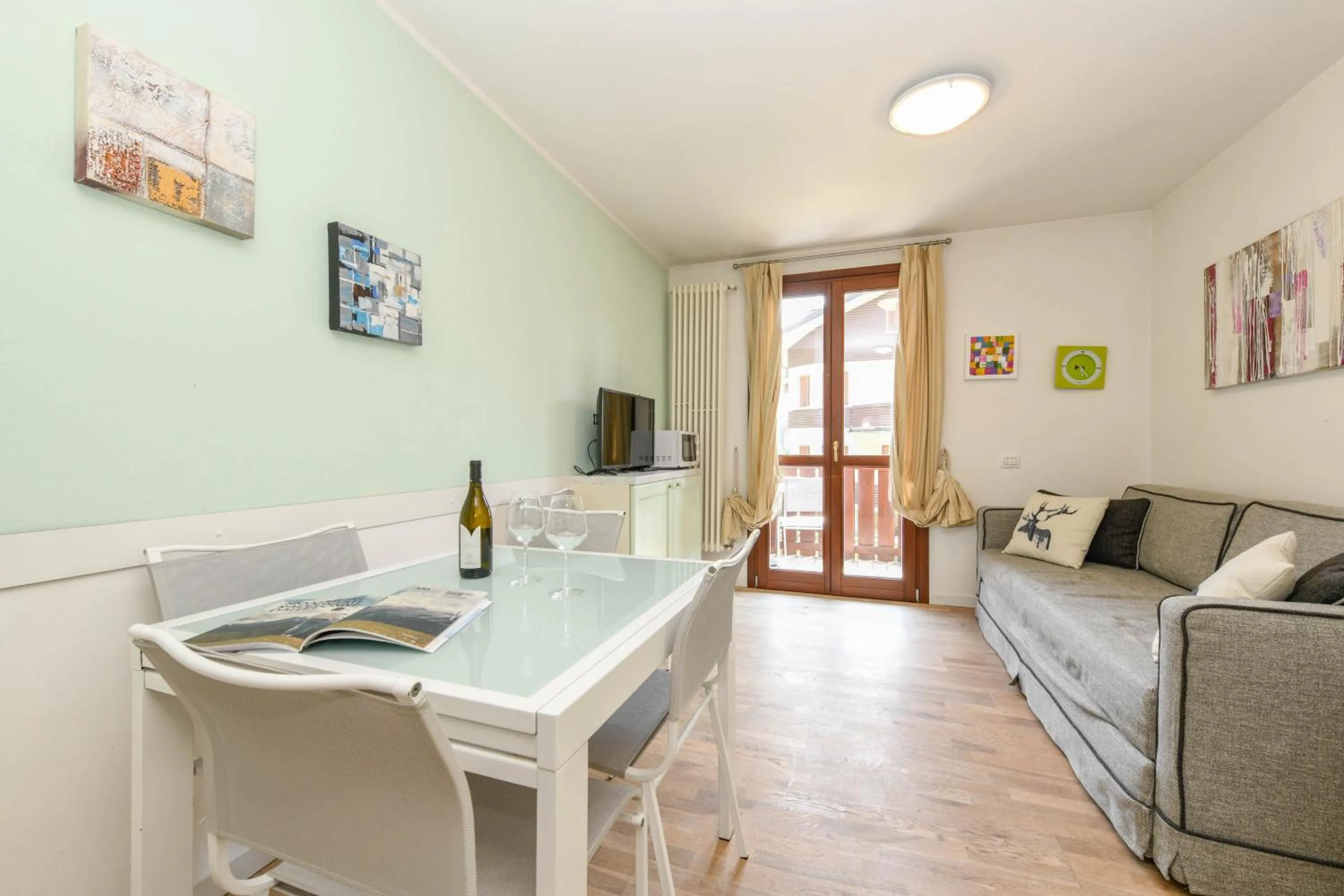 Living room in Residence Rta La Rosa delle Dolomiti