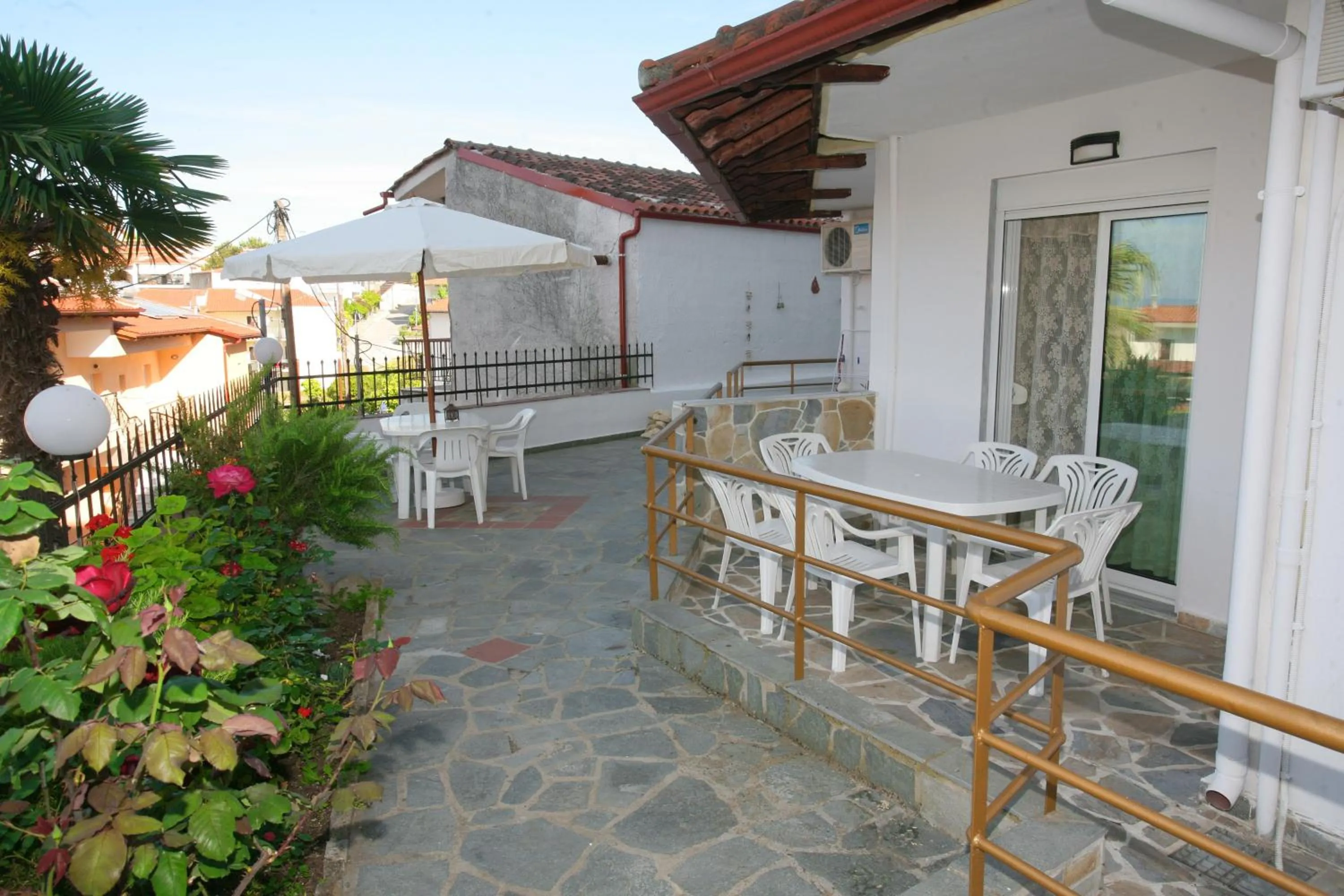 Balcony/Terrace in Anatoli Apartments Polichrono