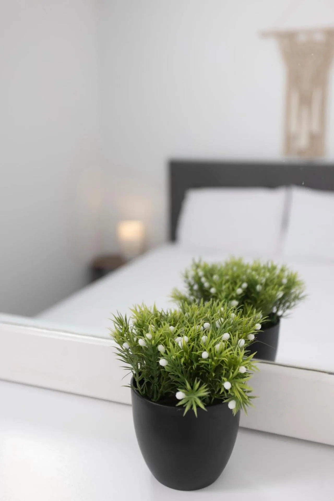 Bed in Anatoli Apartments Polichrono