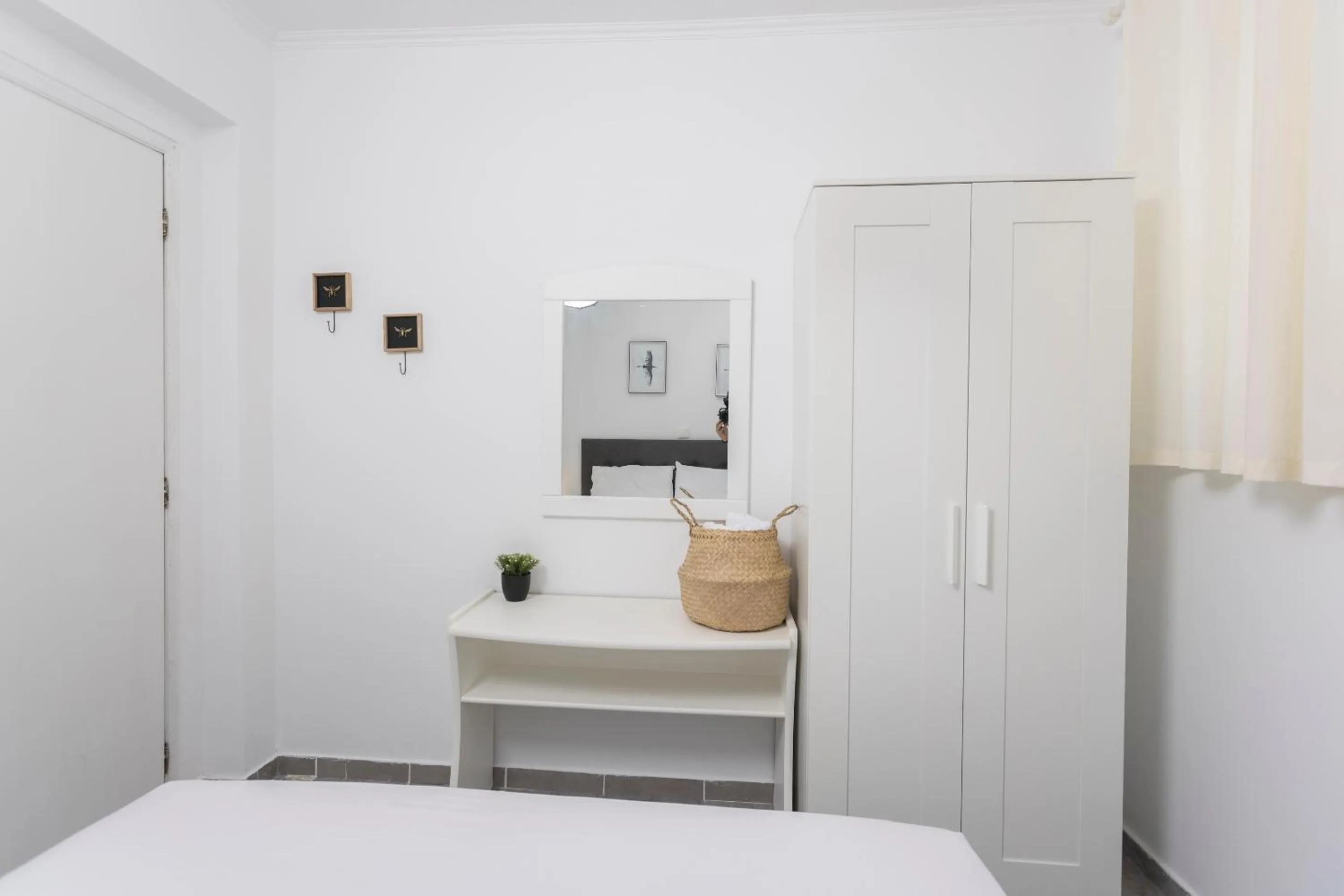 Bed in Anatoli Apartments Polichrono