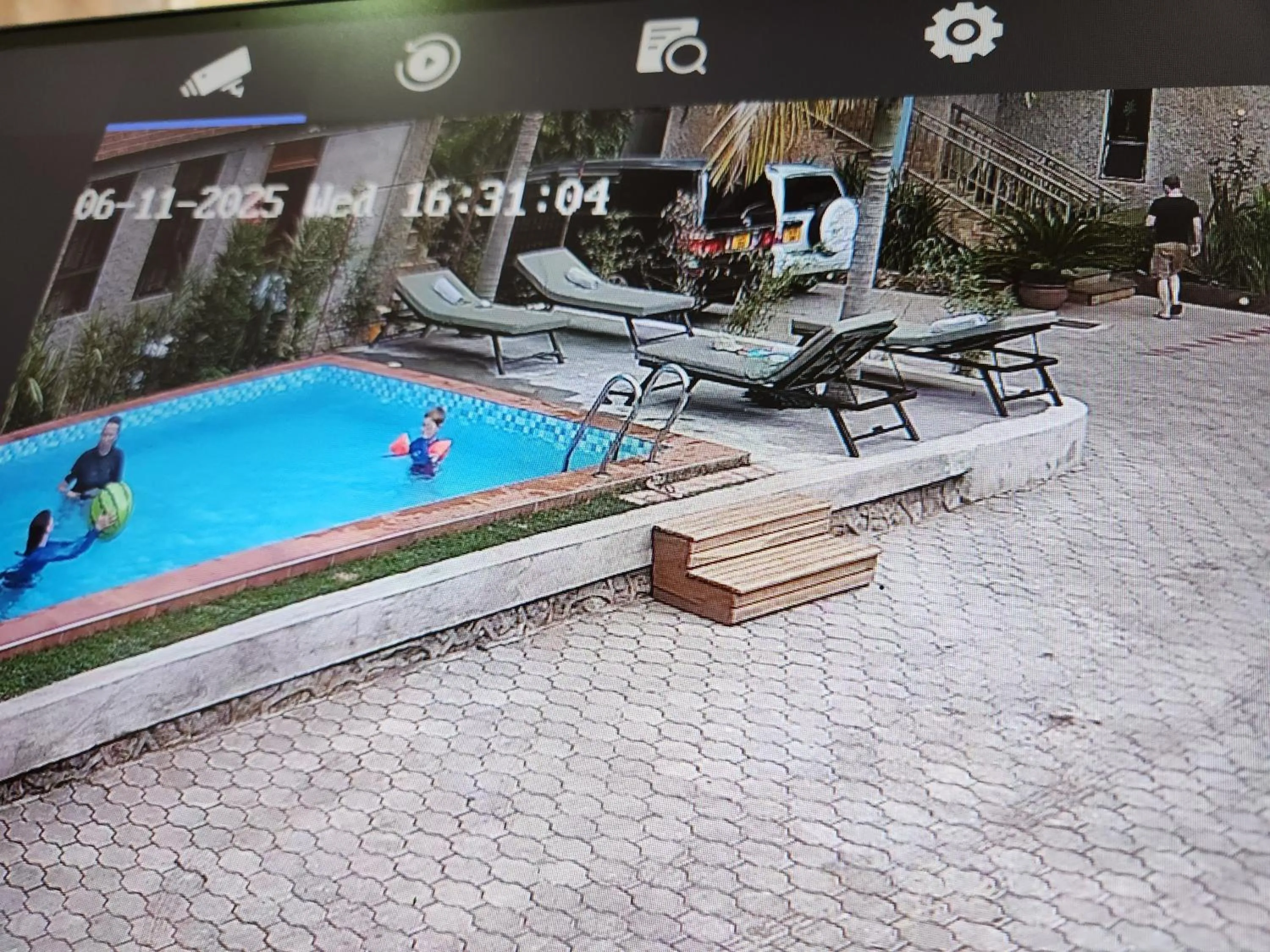 Pool view in Mrimba Palm Hotel