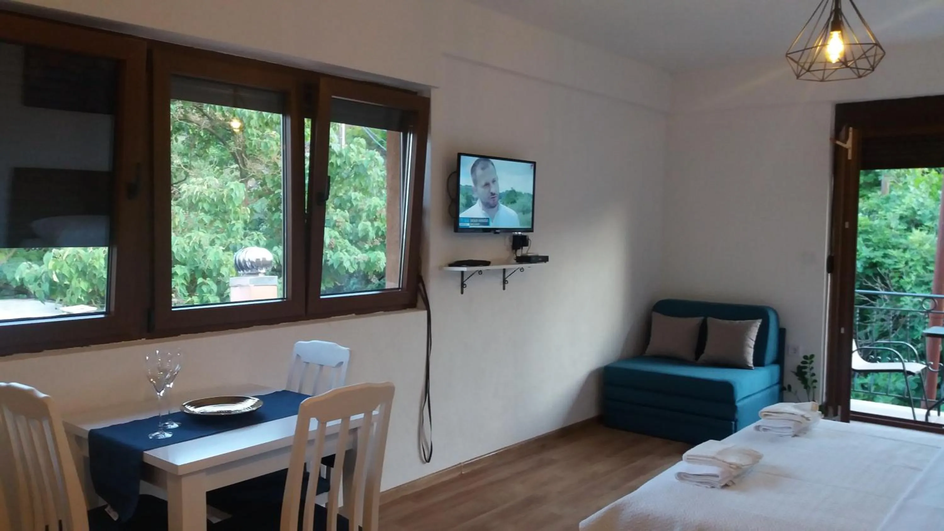 Living room, Bed in Vasiliki