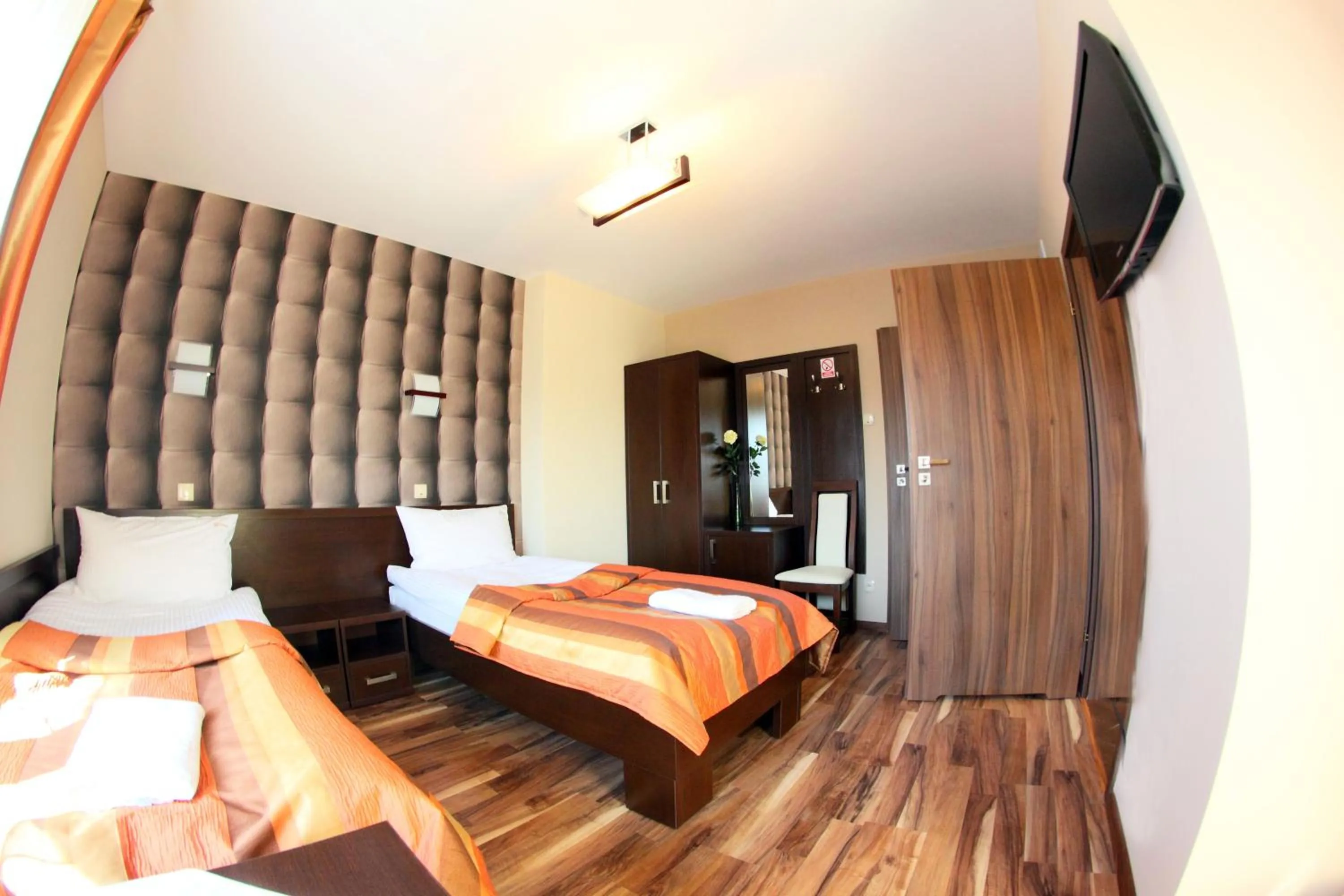 Seating area, Bed in Hotel Mieszko