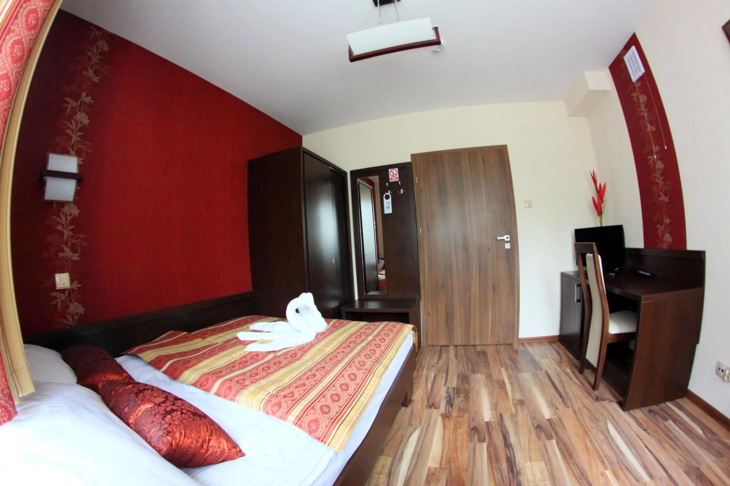 Bed in Hotel Mieszko