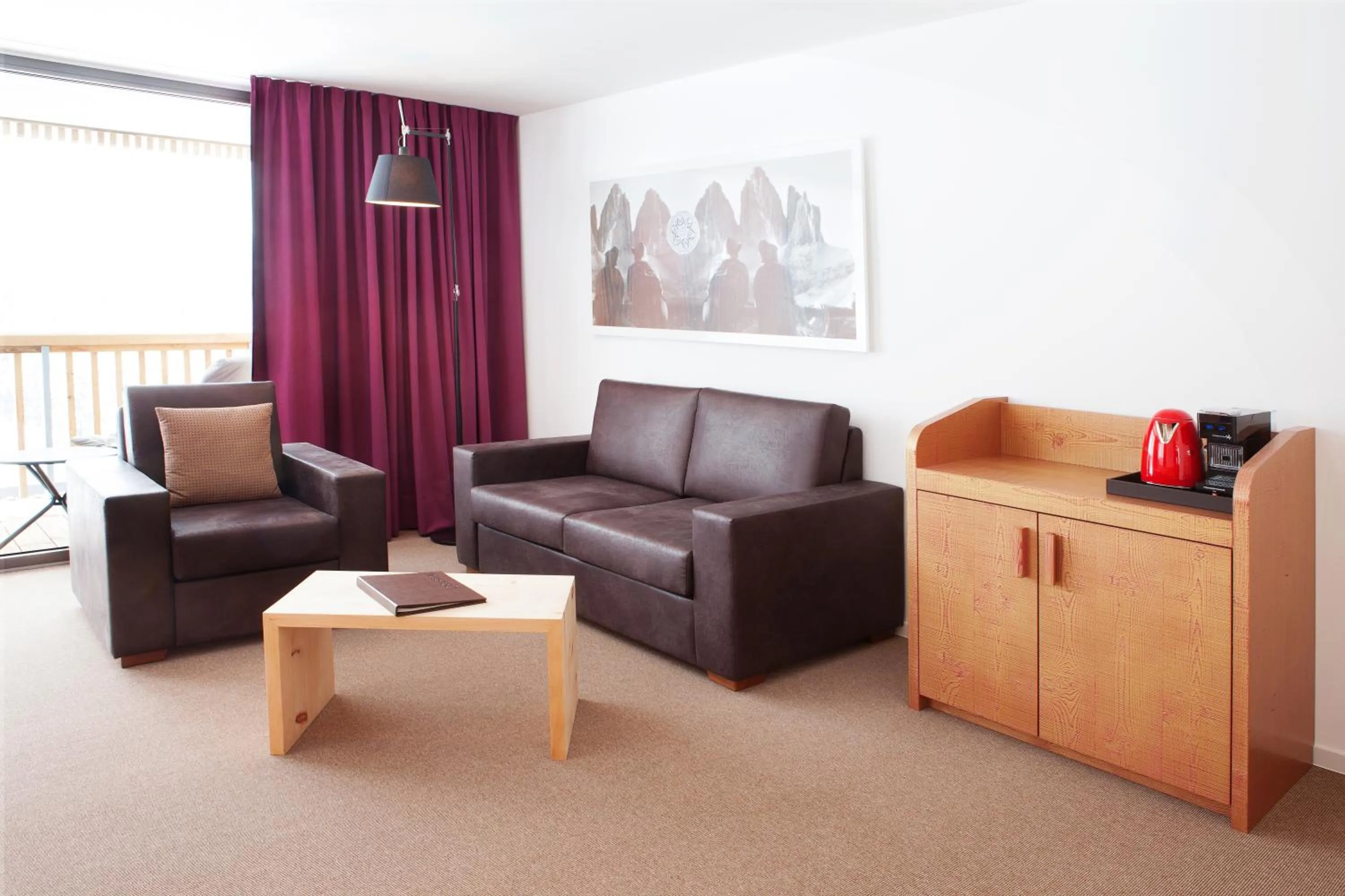 Seating area in Hotel Cristal