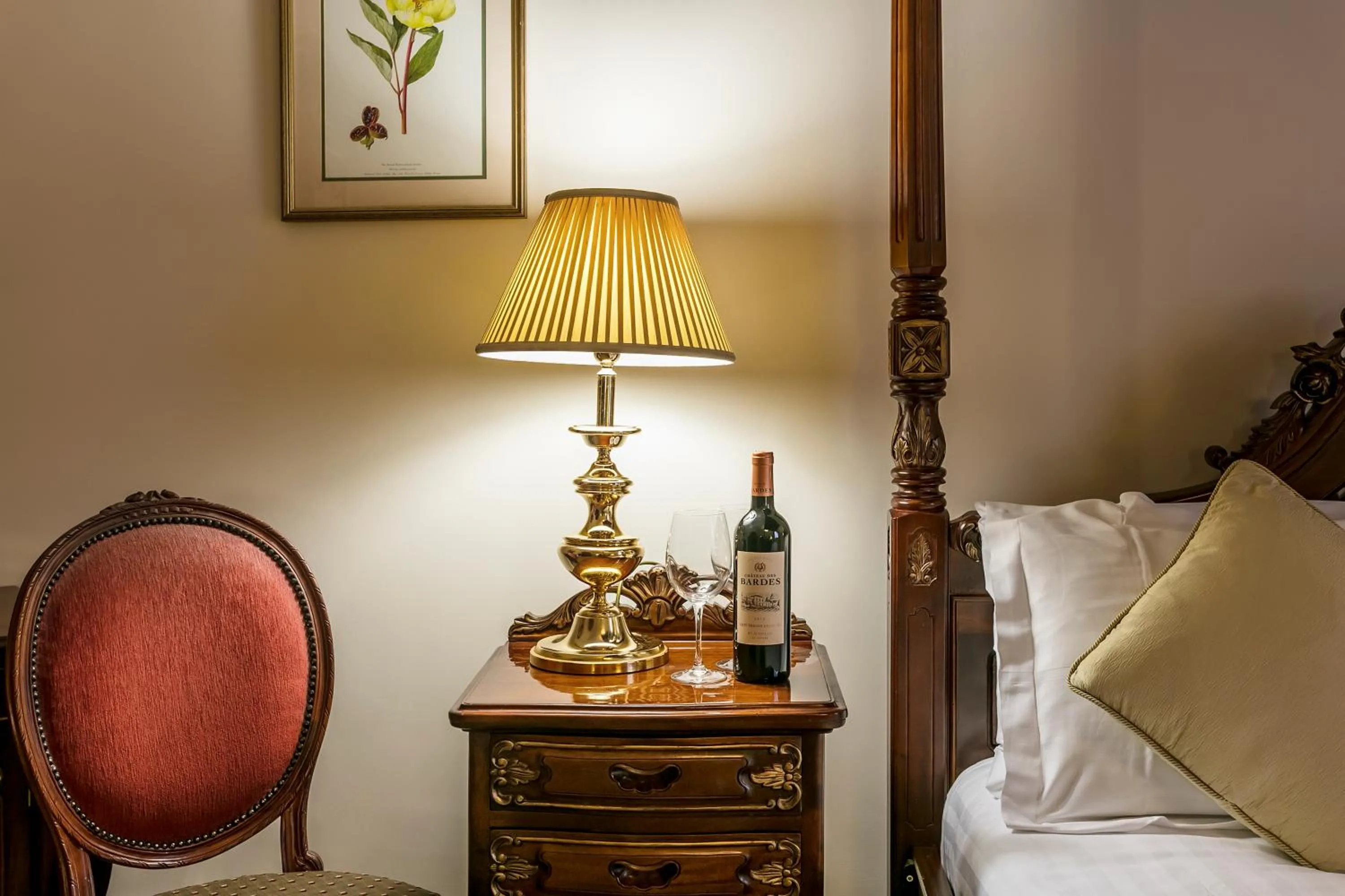 Decorative detail, Bed in Doxford Hall Hotel And Spa