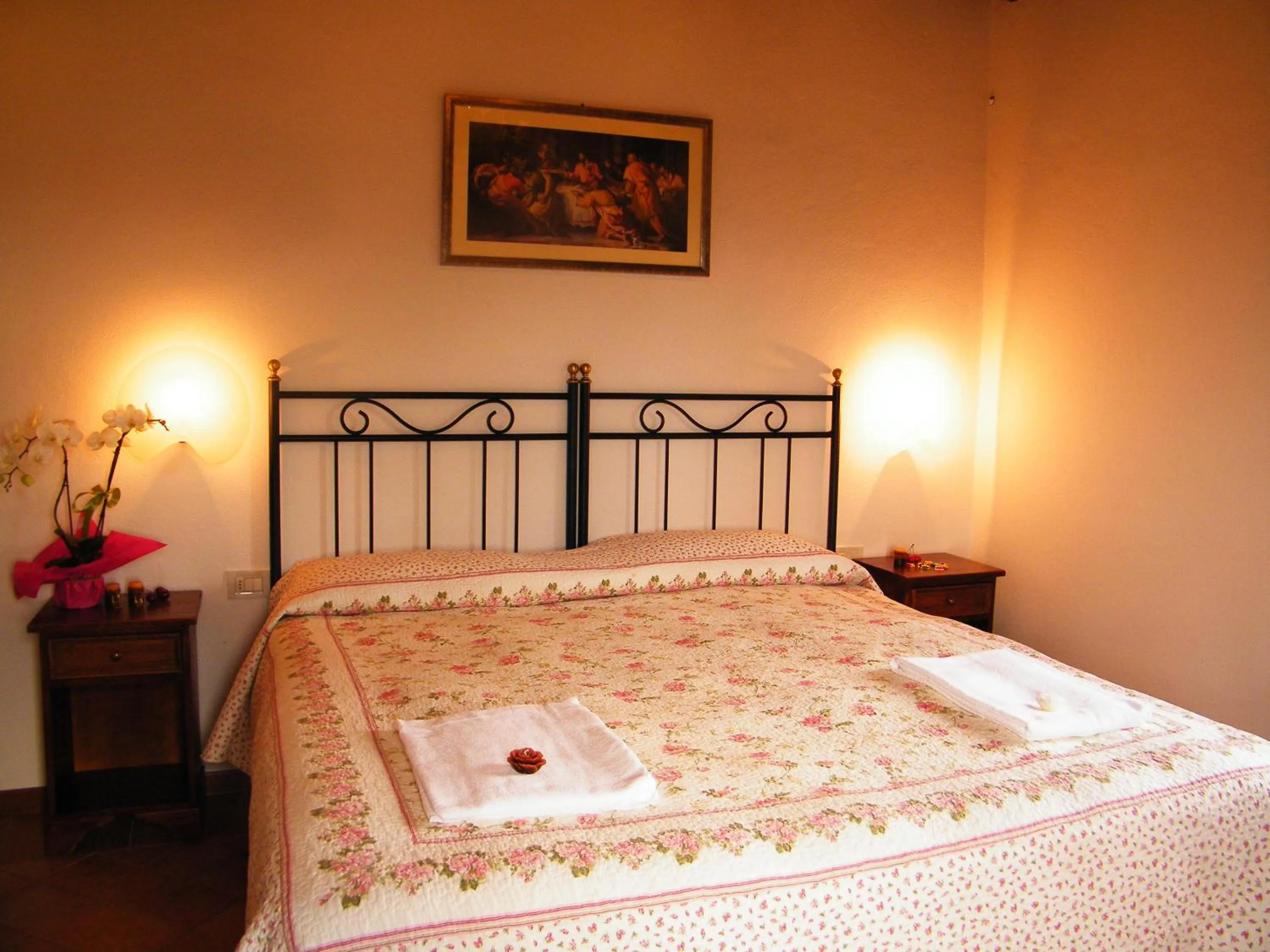 Bed in B&B La Fonte del Machiavelli