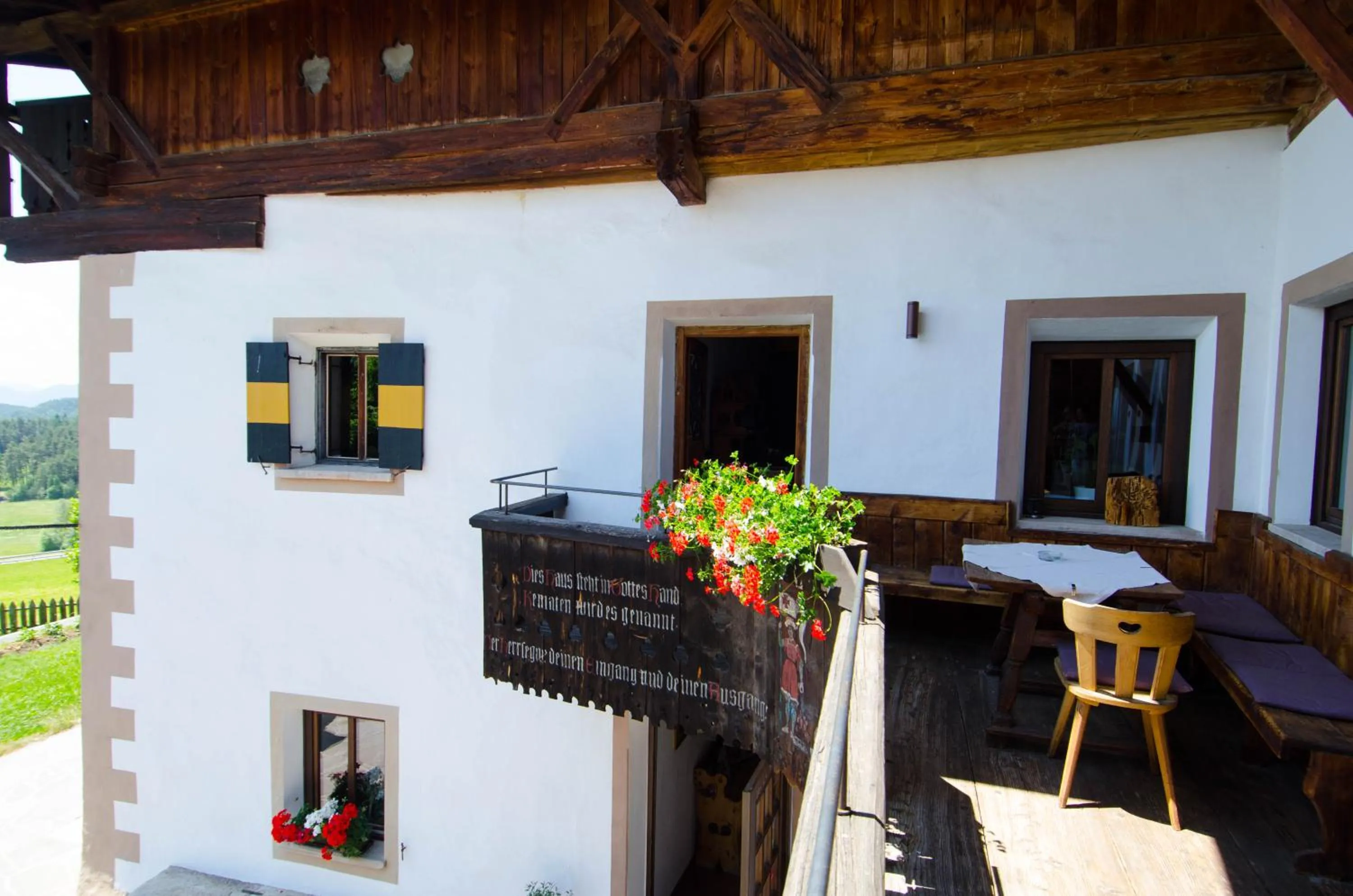 Balcony/Terrace in Hotel Ansitz Kematen ***S