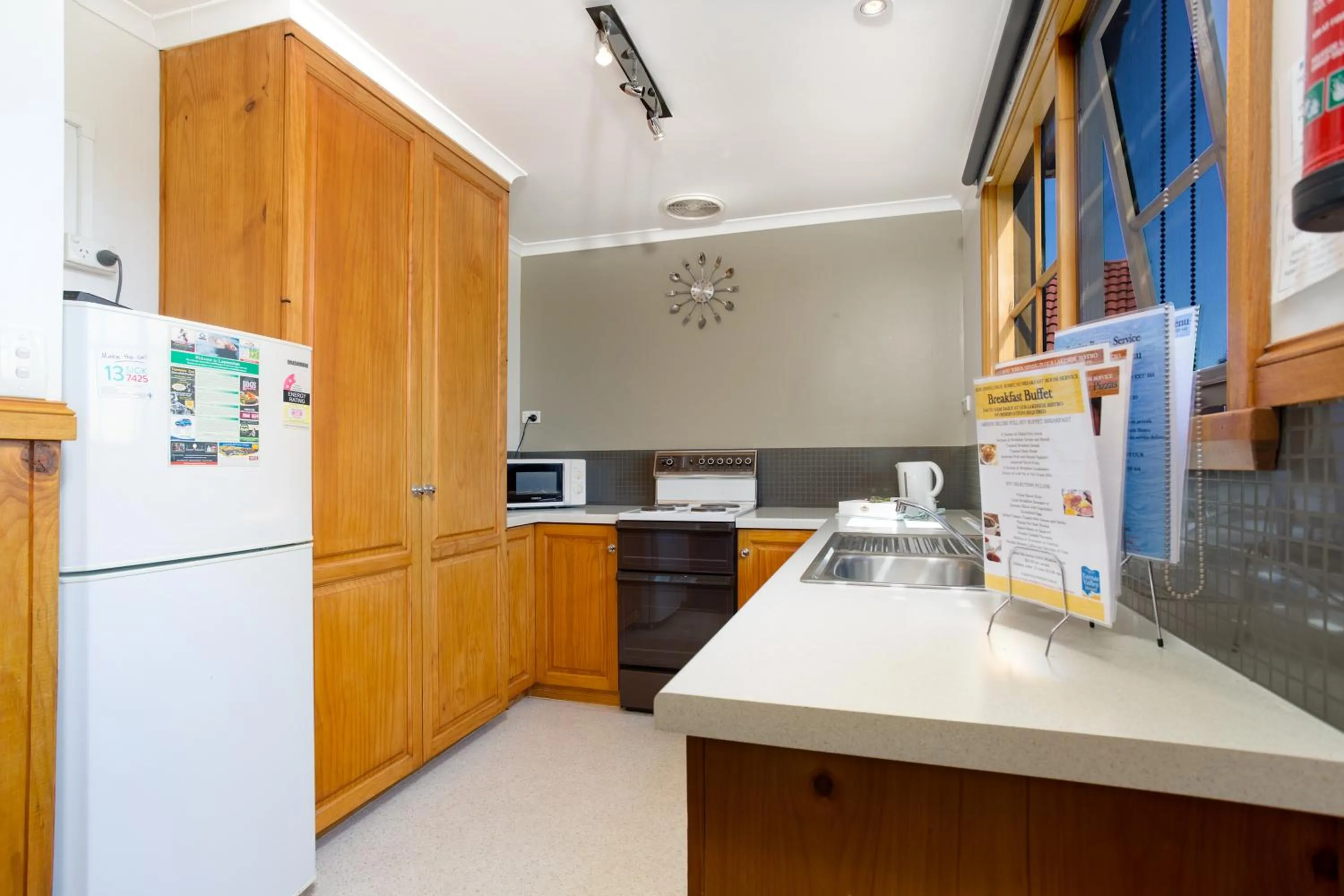 Kitchen or kitchenette in Tamar Valley Resort Grindelwald