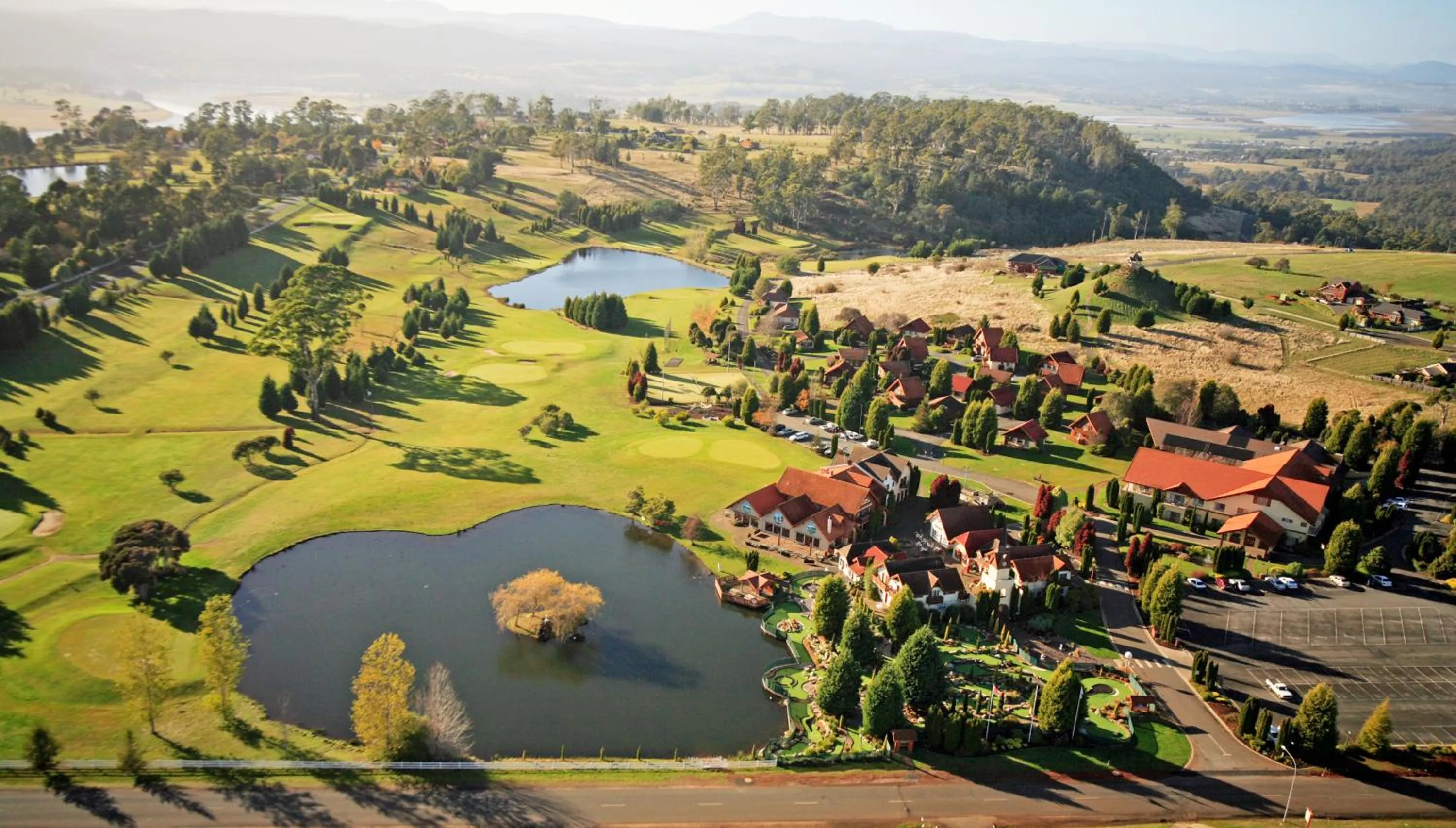 Bird's eye view in Tamar Valley Resort Grindelwald