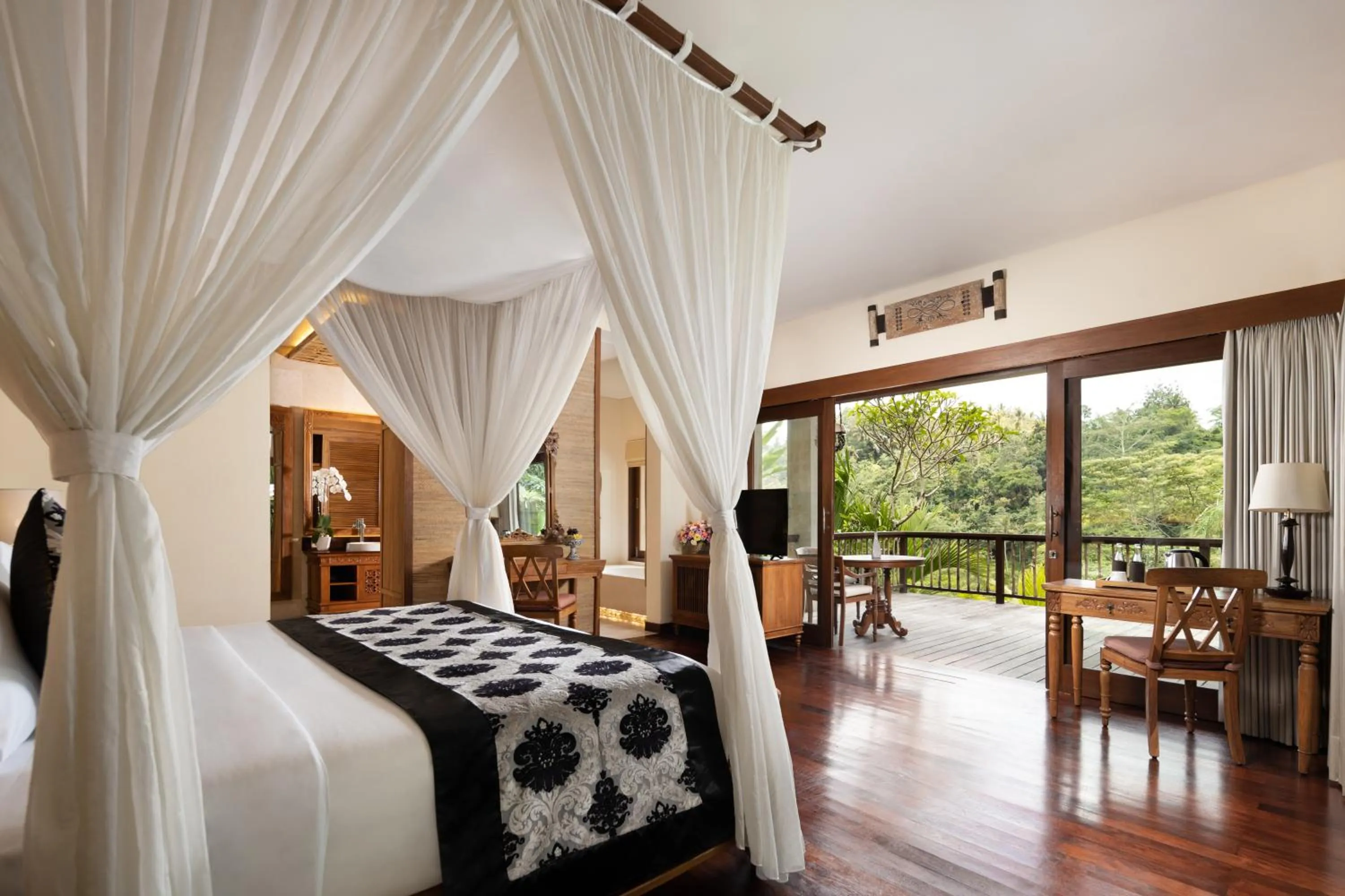 Bedroom, Bed in The Kayon Jungle Resort