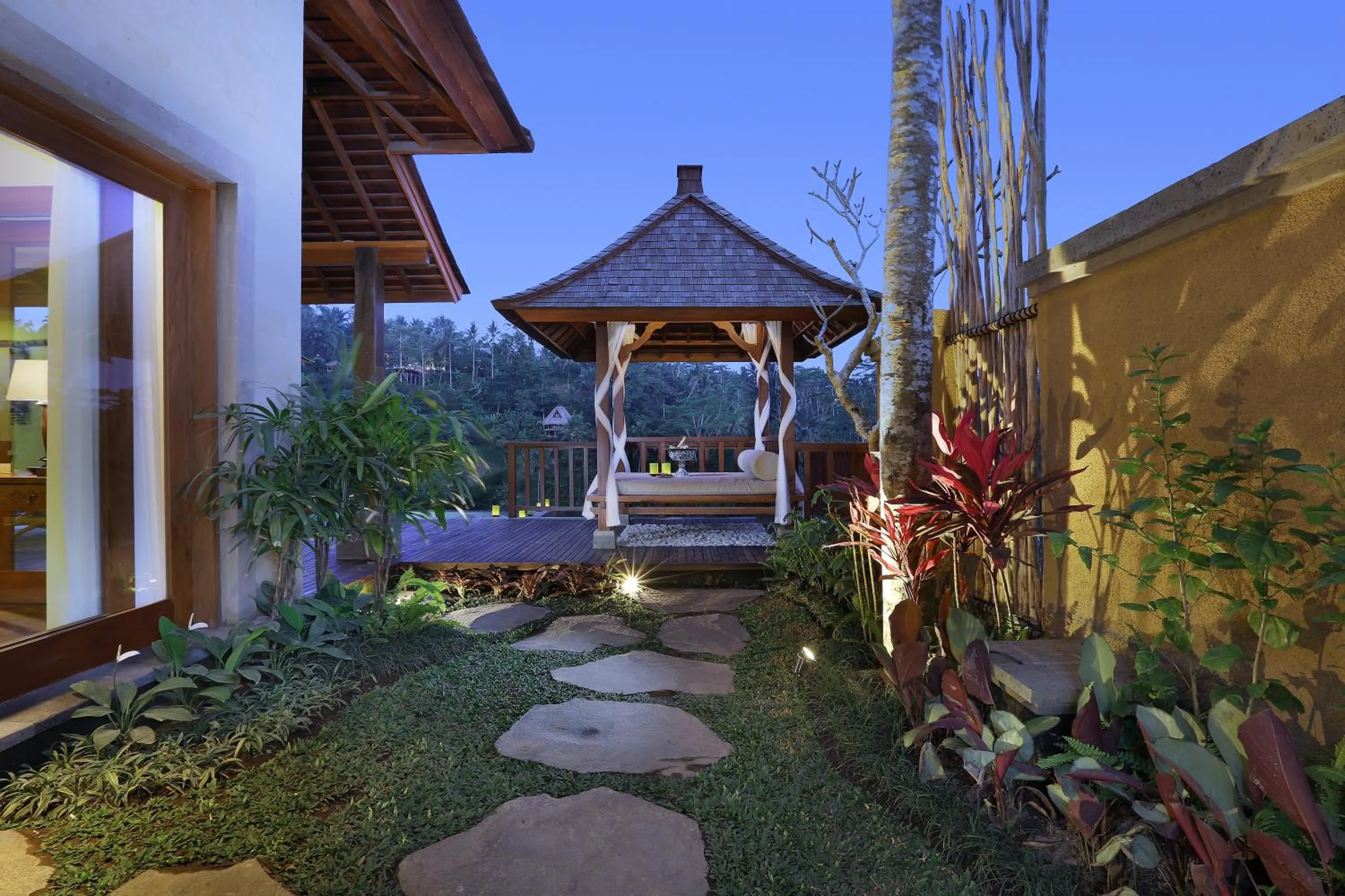 Patio in The Kayon Jungle Resort