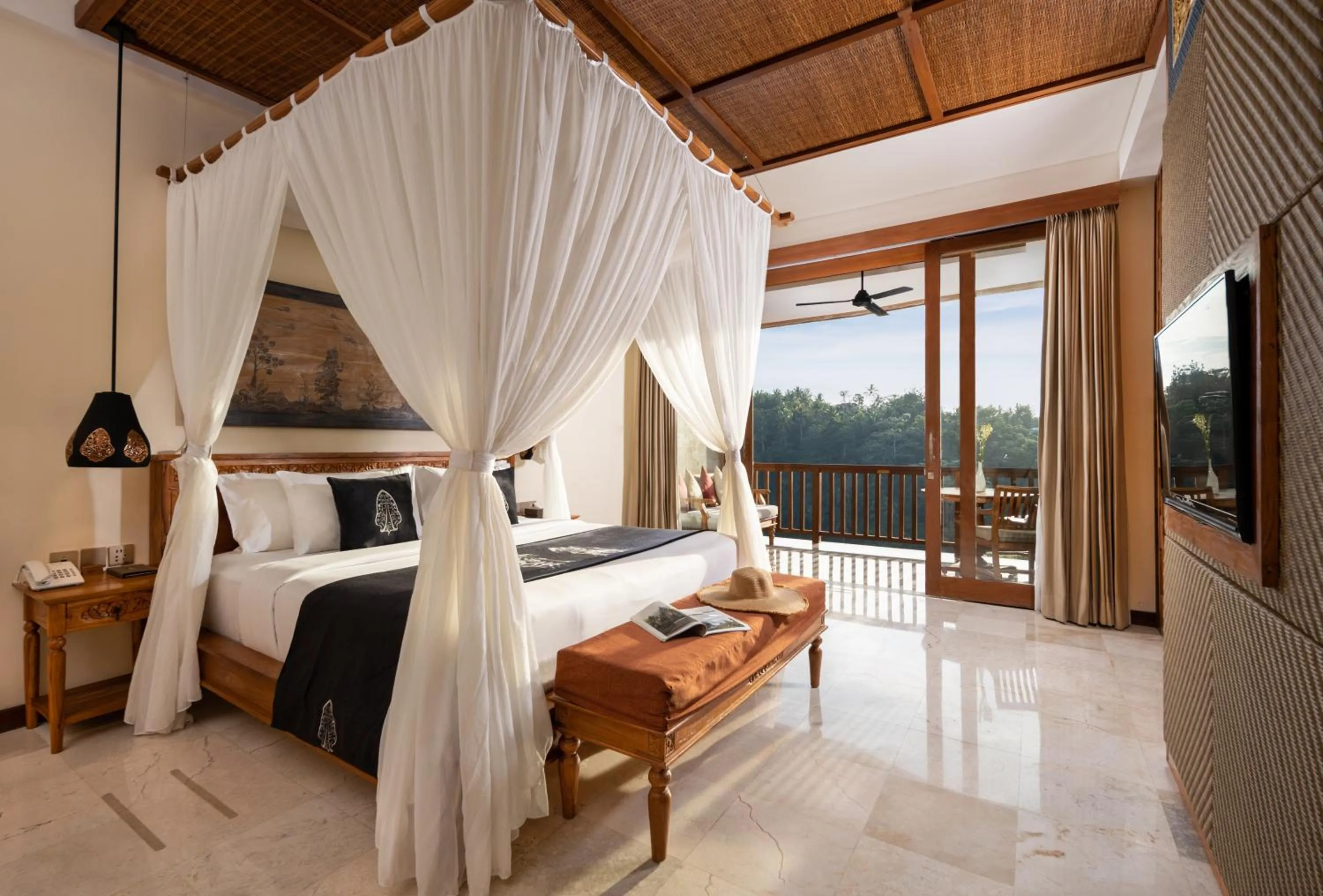 Bedroom, Bed in The Kayon Jungle Resort