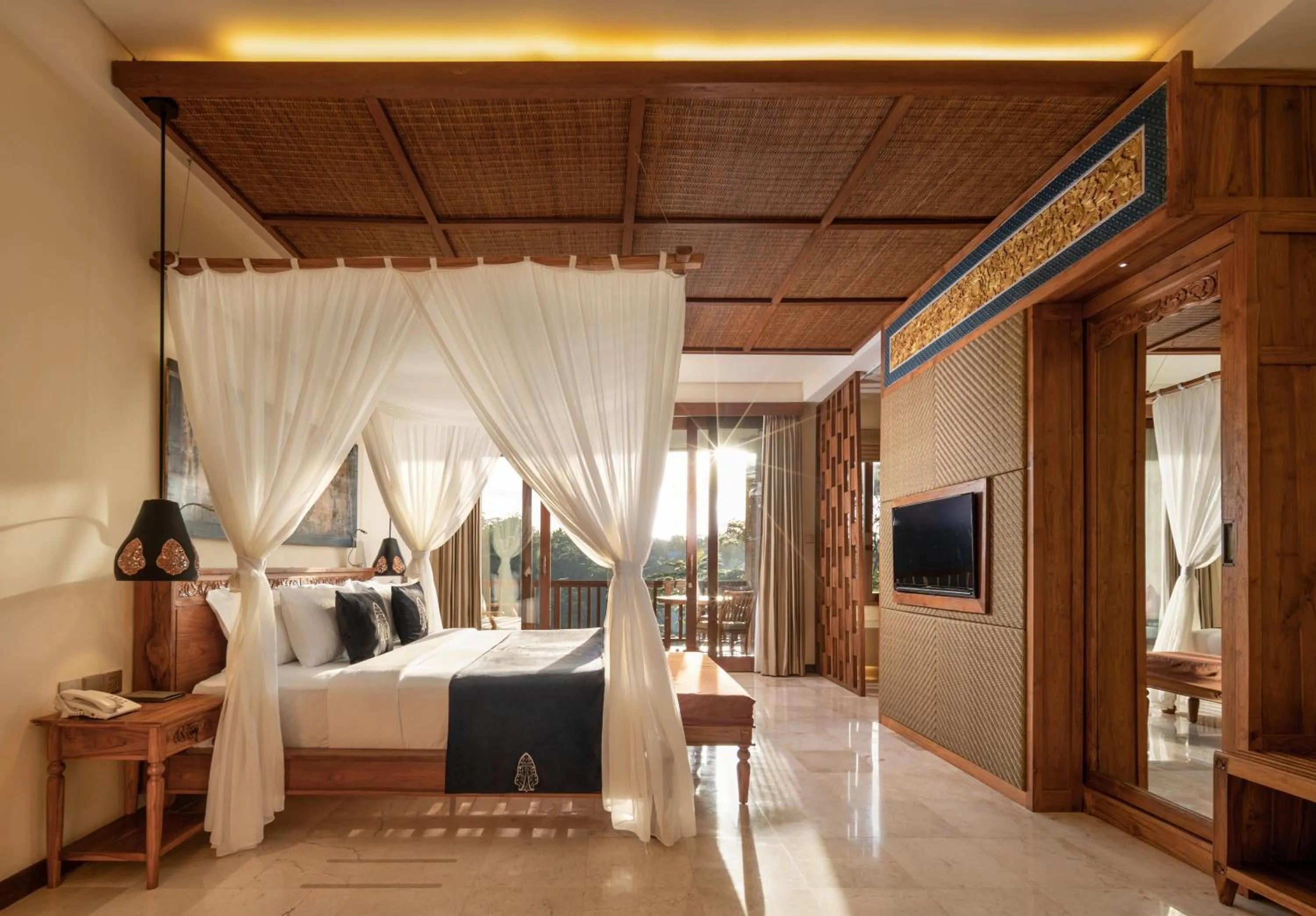 Bedroom, Bed in The Kayon Jungle Resort